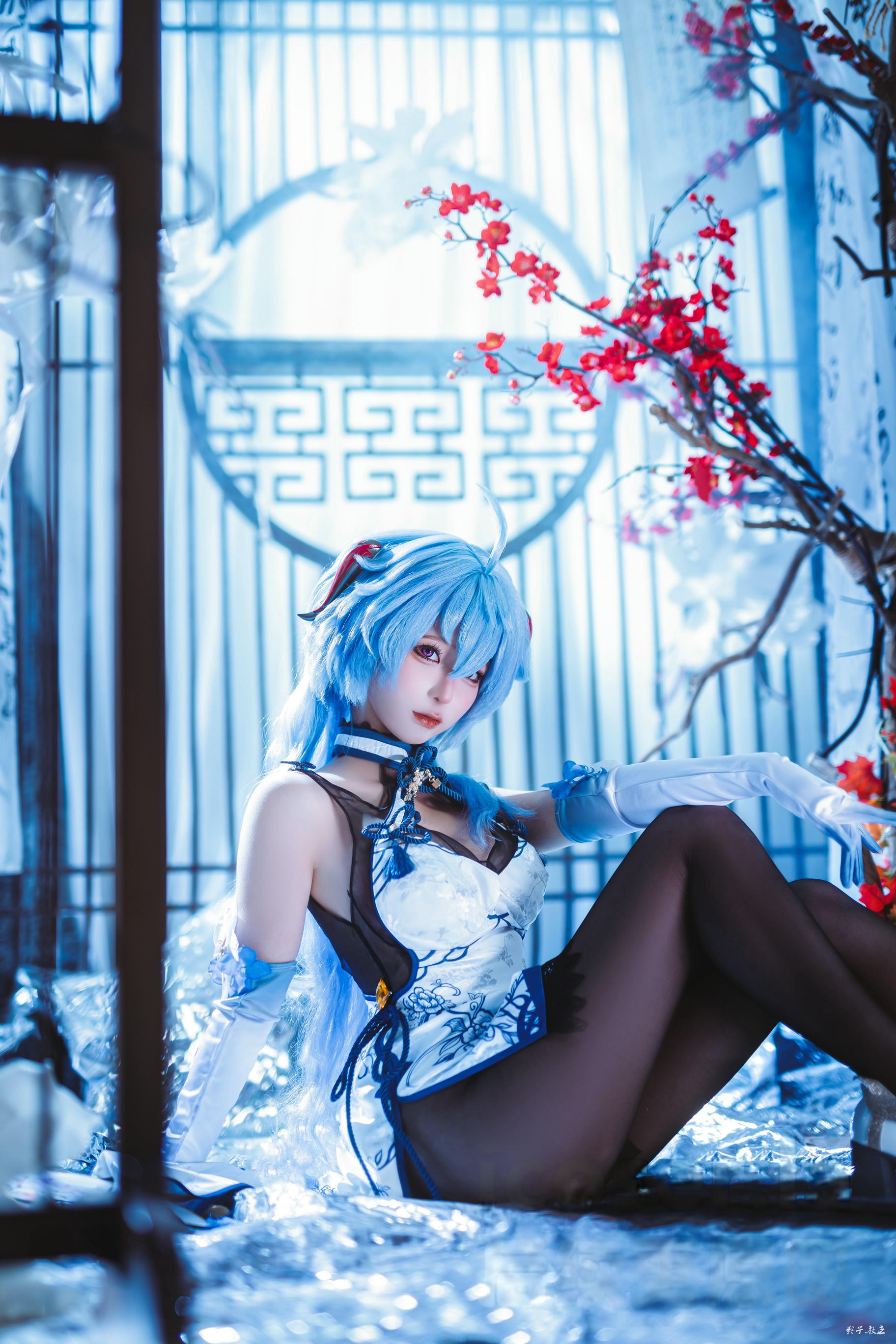 蠢沫沫 NO.340 2024年会员 原神 甘雨旗袍[27P 180.7M]_第1集