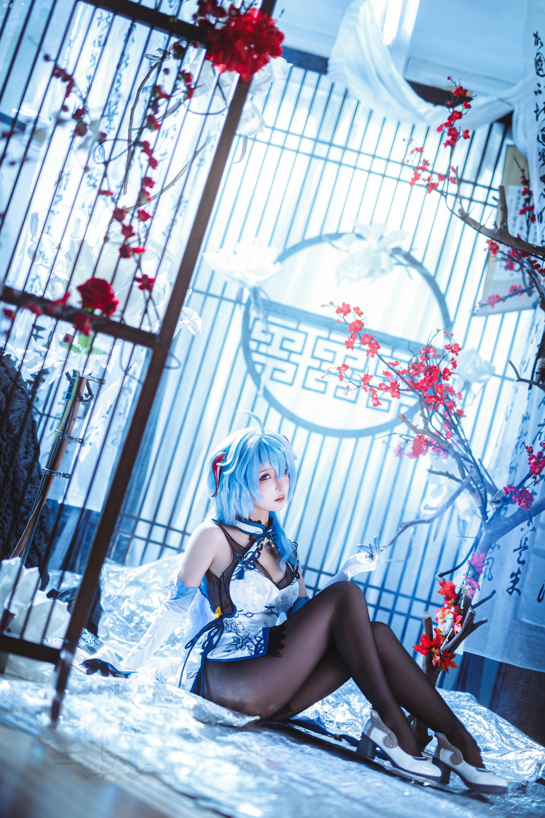 蠢沫沫 NO.340 2024年会员 原神 甘雨旗袍[27P 180.7M]_第1集