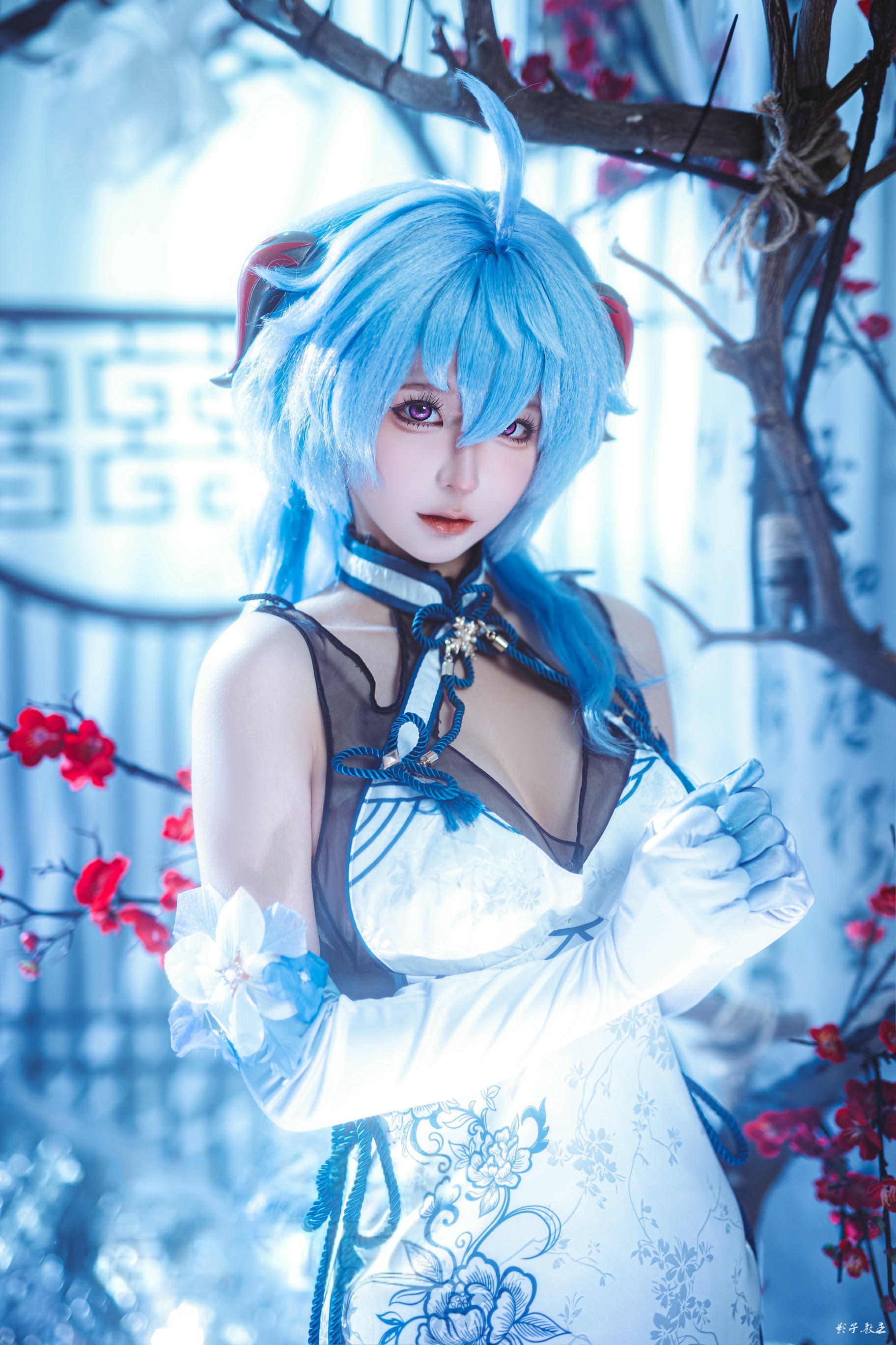 蠢沫沫 NO.340 2024年会员 原神 甘雨旗袍[27P 180.7M]_第1集