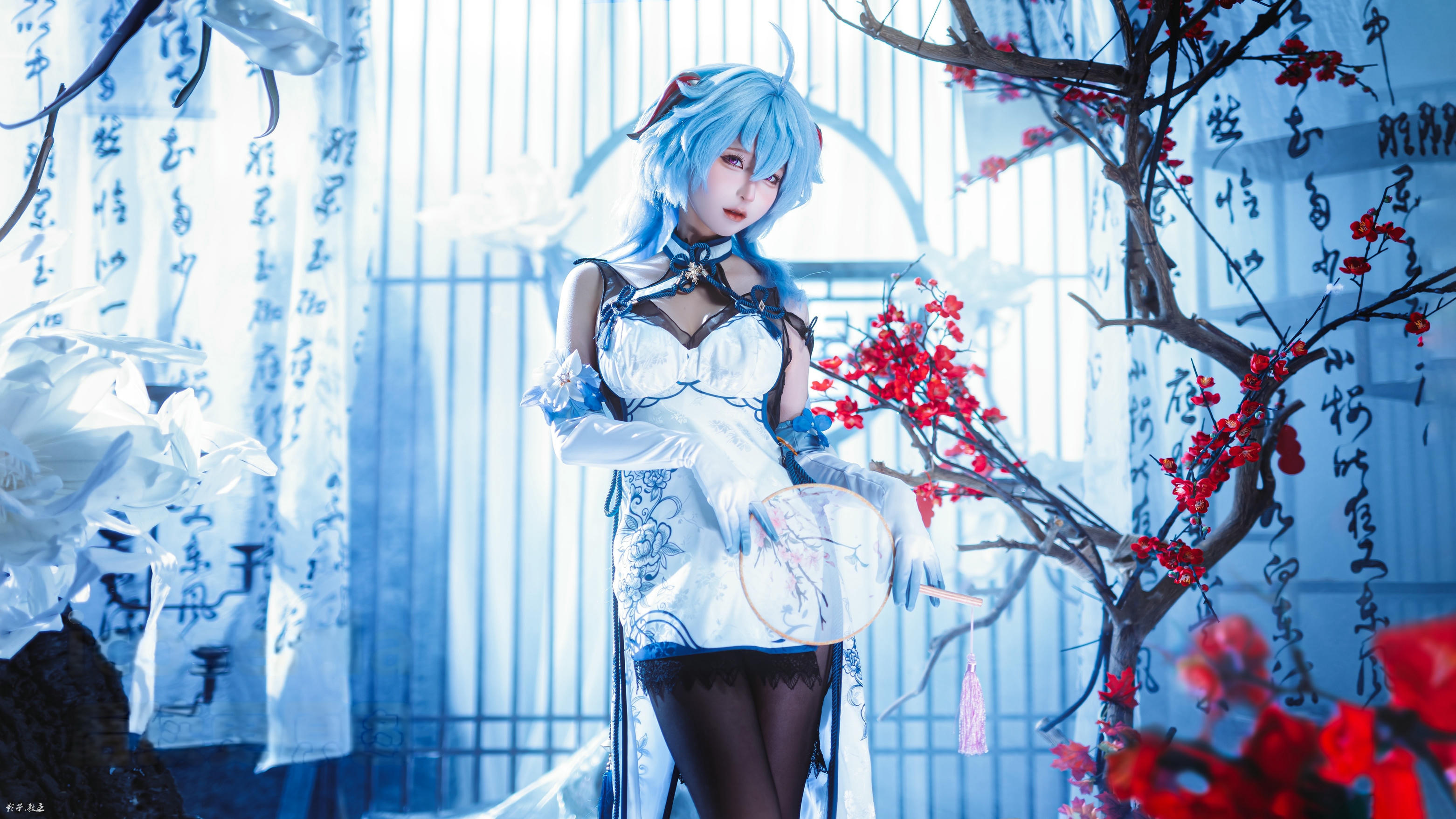 蠢沫沫 NO.340 2024年会员 原神 甘雨旗袍[27P 180.7M]_第1集