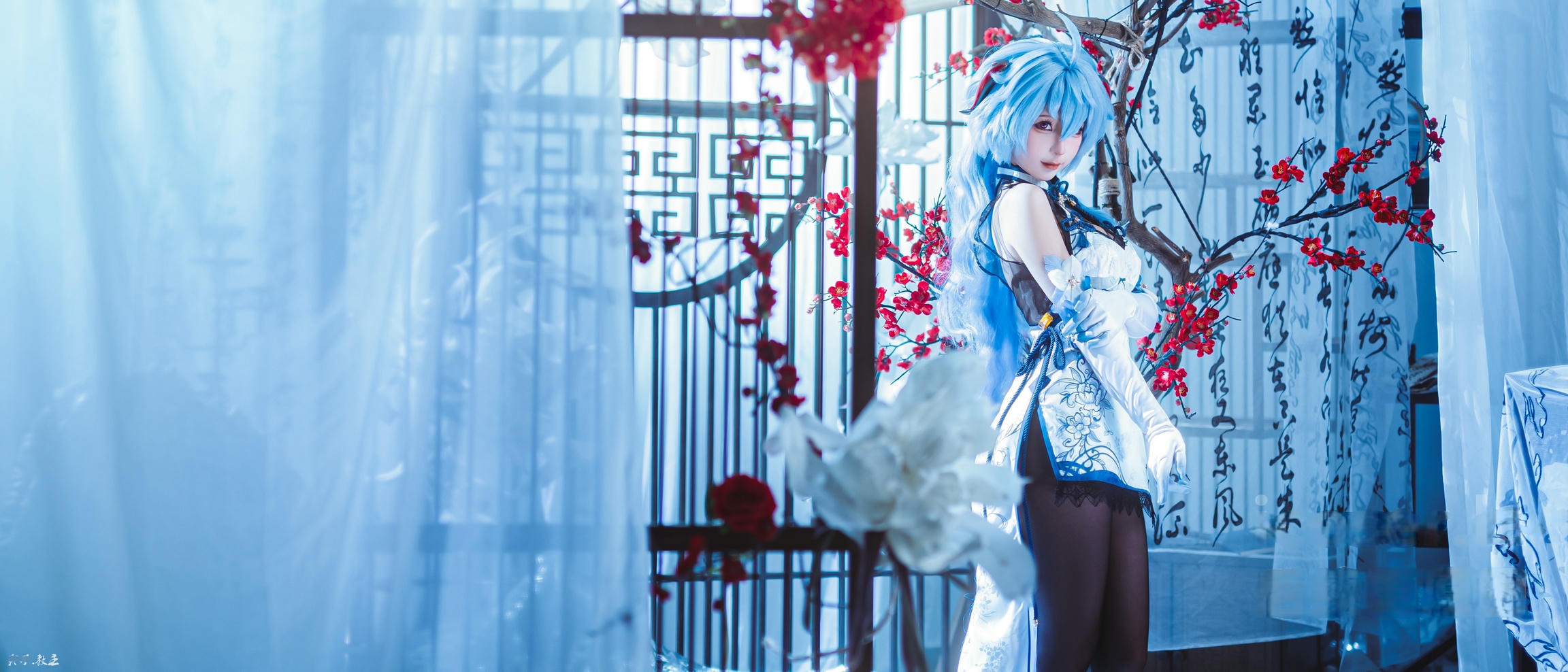 蠢沫沫 NO.340 2024年会员 原神 甘雨旗袍[27P 180.7M]_第1集