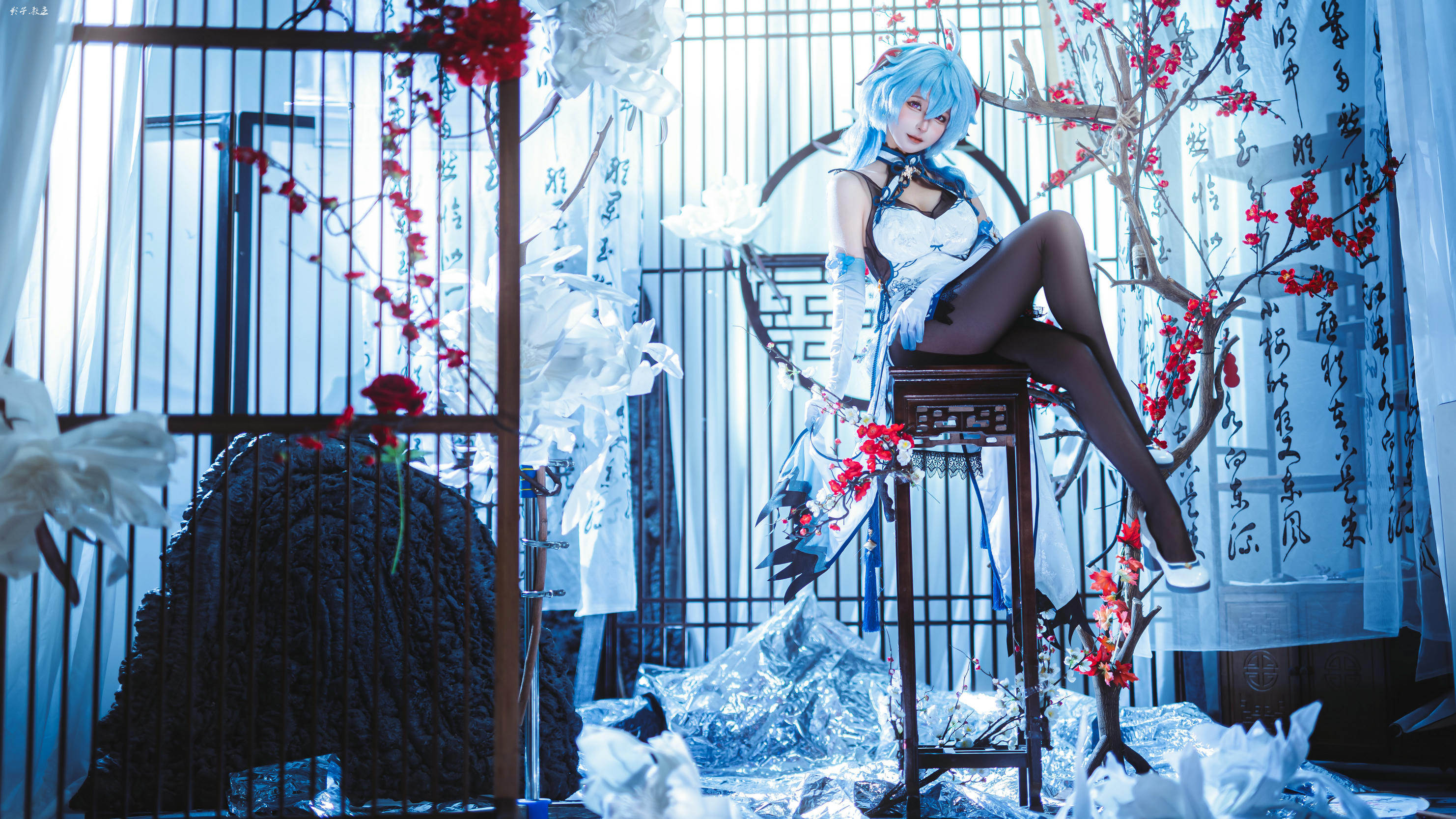 蠢沫沫 NO.340 2024年会员 原神 甘雨旗袍[27P 180.7M]_第1集