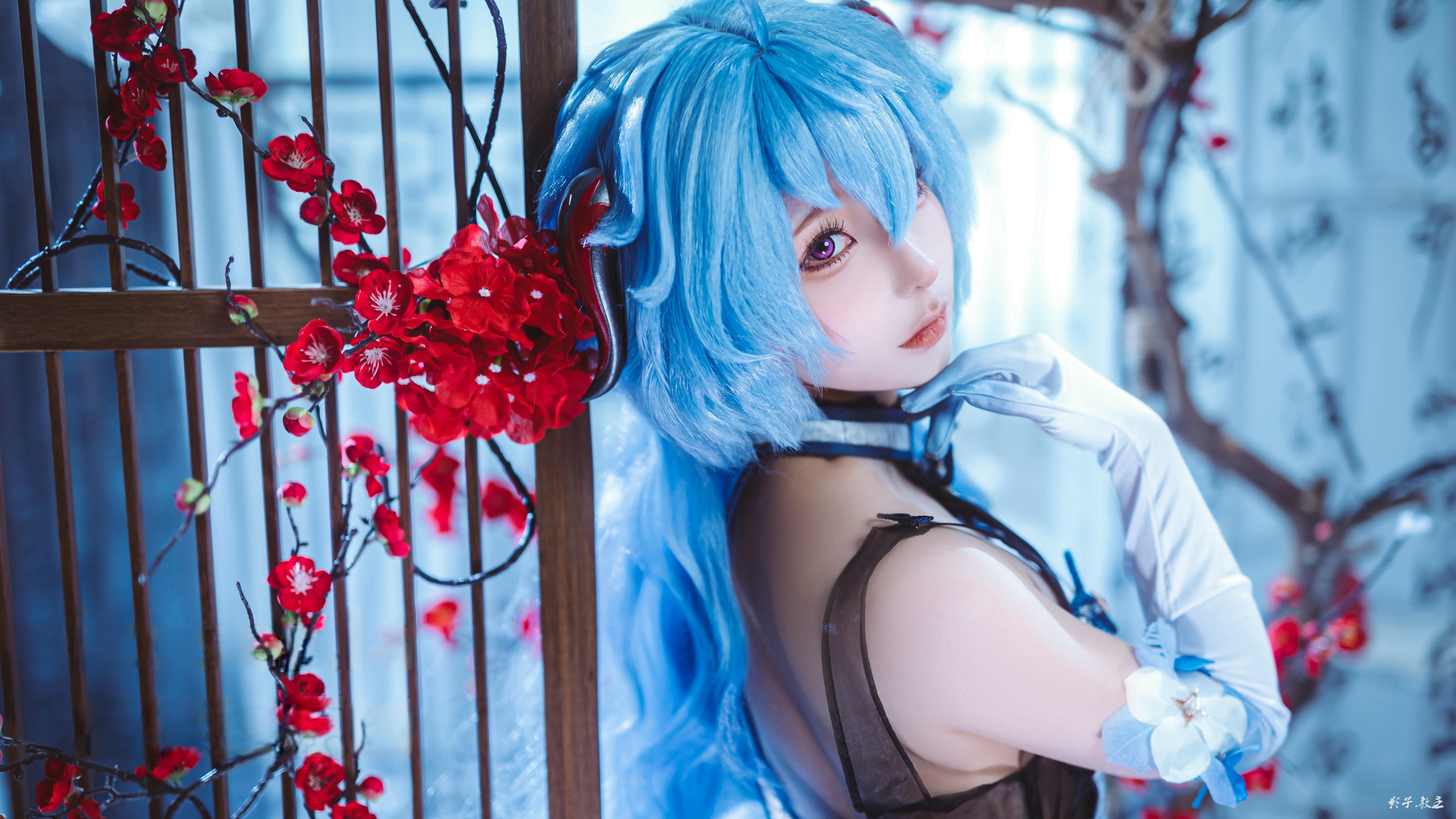 蠢沫沫 NO.340 2024年会员 原神 甘雨旗袍[27P 180.7M]_第1集