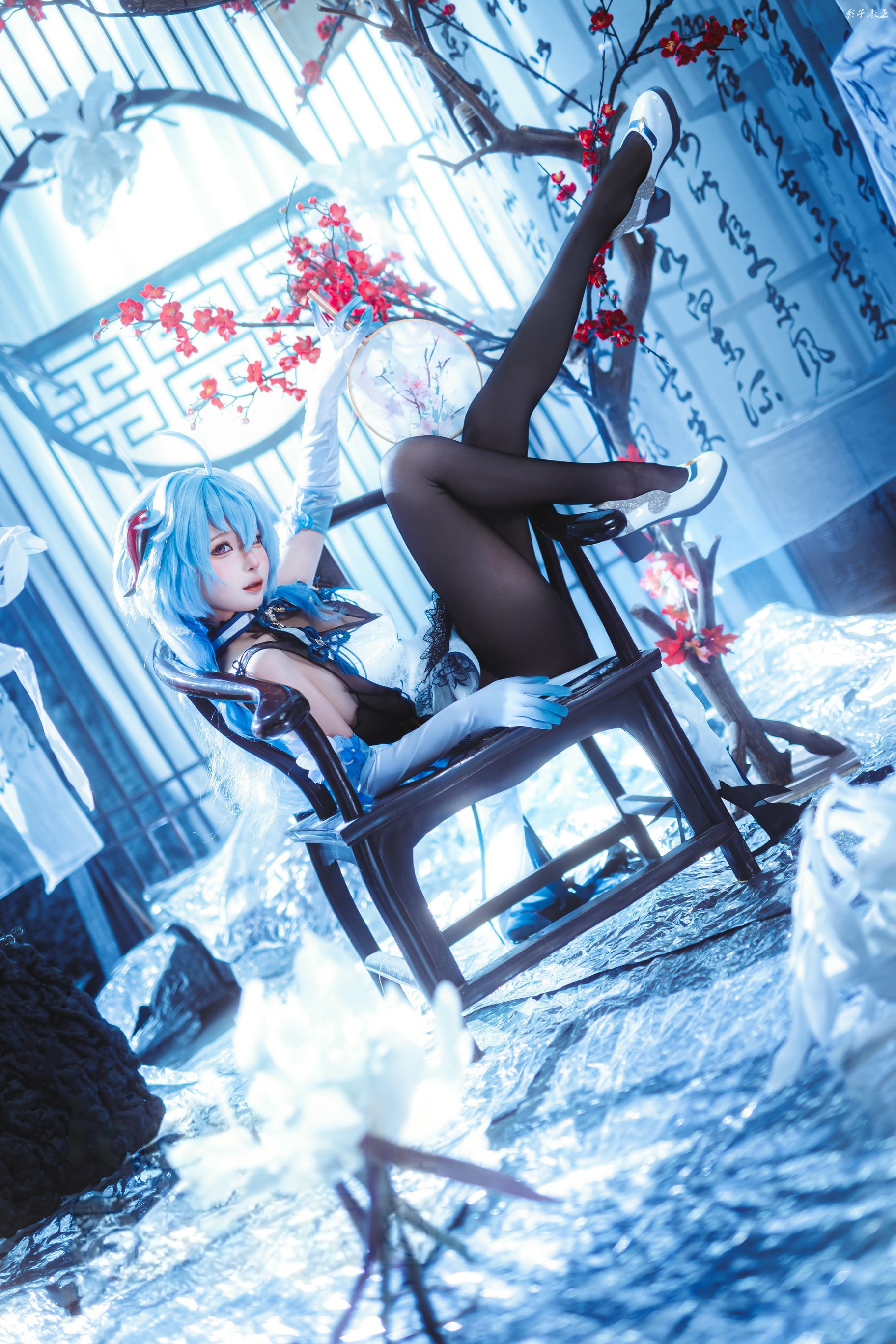 蠢沫沫 NO.340 2024年会员 原神 甘雨旗袍[27P 180.7M]_第2集