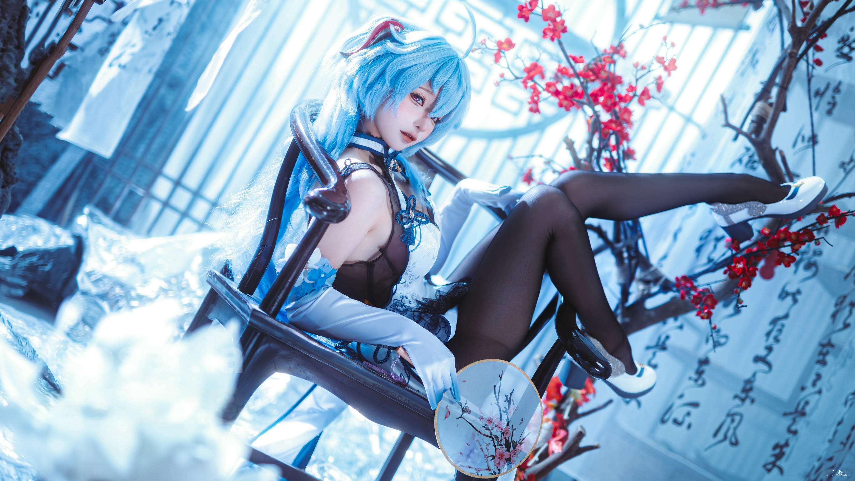 蠢沫沫 NO.340 2024年会员 原神 甘雨旗袍[27P 180.7M]_第2集