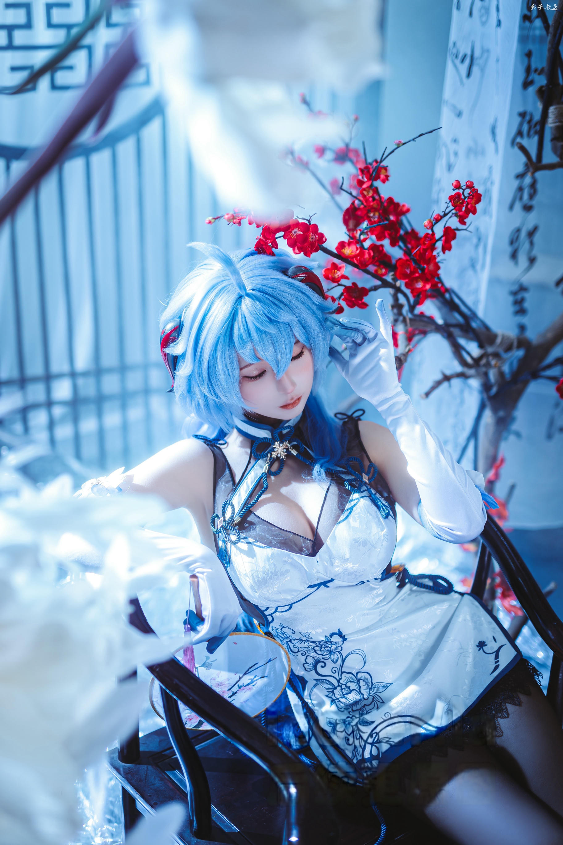 蠢沫沫 NO.340 2024年会员 原神 甘雨旗袍[27P 180.7M]_第2集