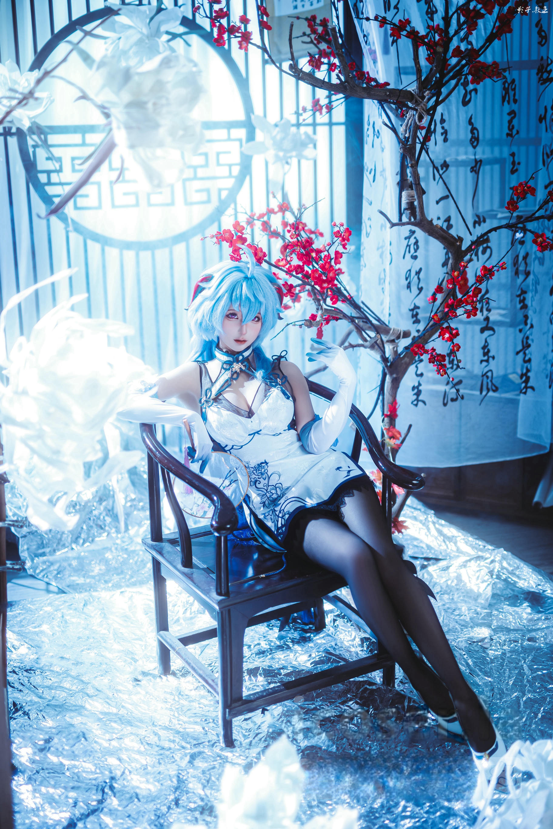 蠢沫沫 NO.340 2024年会员 原神 甘雨旗袍[27P 180.7M]_第2集