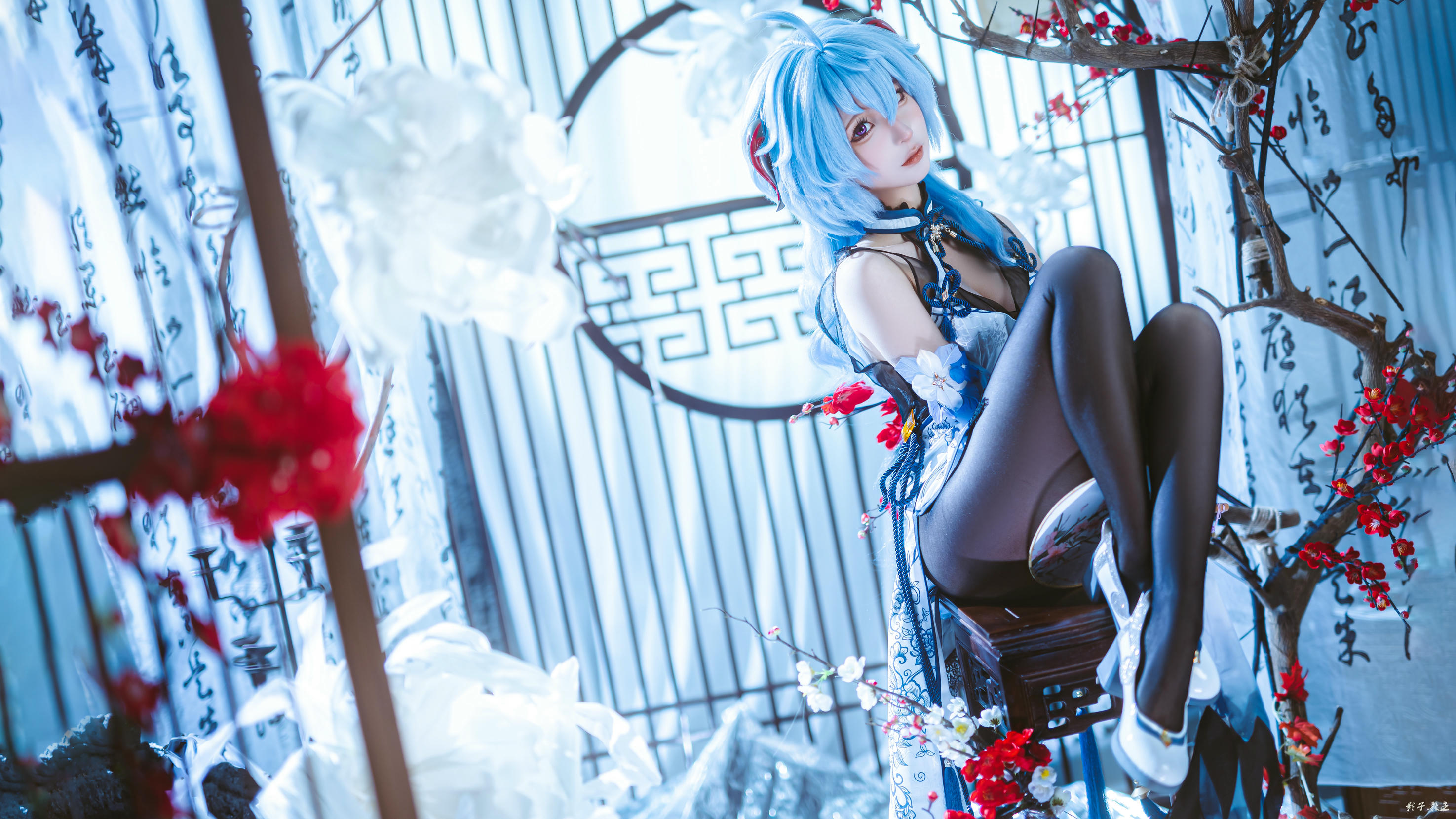 蠢沫沫 NO.340 2024年会员 原神 甘雨旗袍[27P 180.7M]_第1集