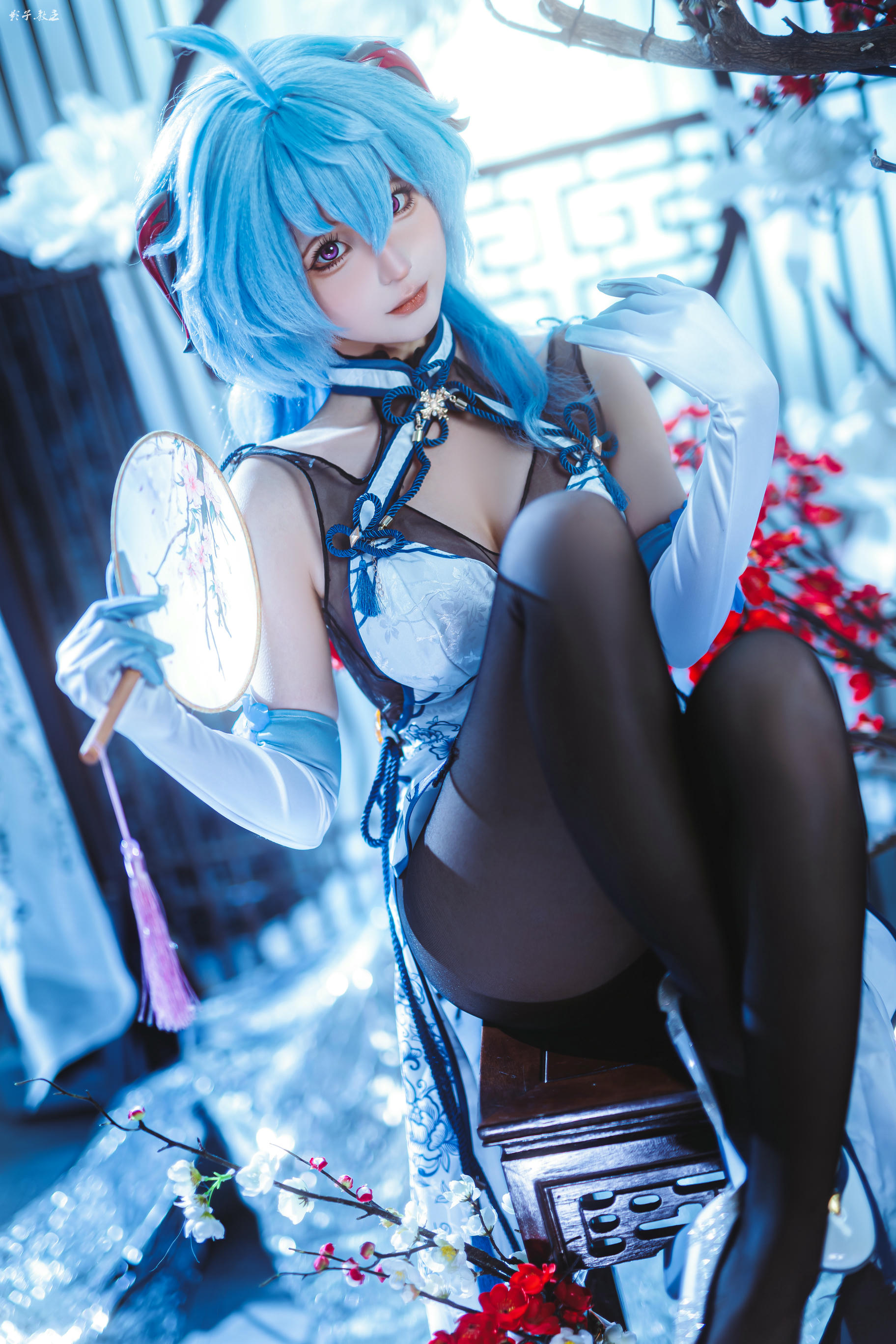 蠢沫沫 NO.340 2024年会员 原神 甘雨旗袍[27P 180.7M]_第1集