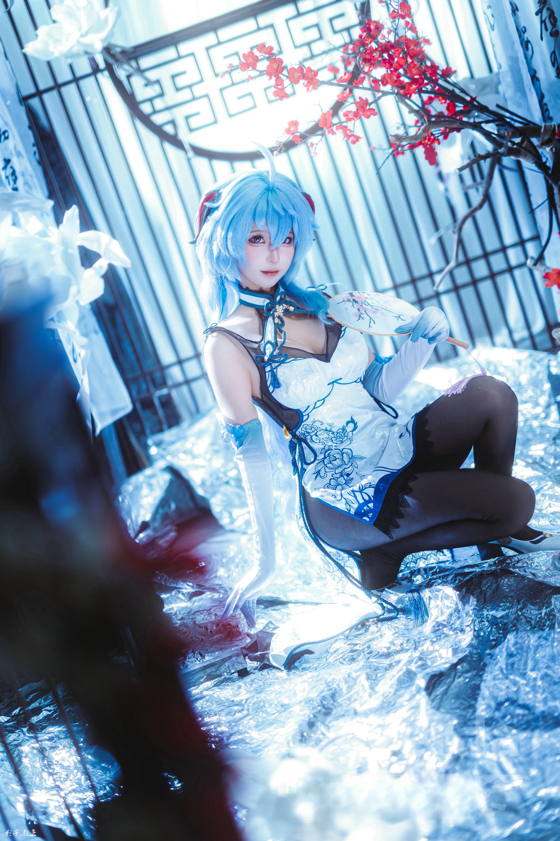 蠢沫沫 NO.340 2024年会员 原神 甘雨旗袍[27P 180.7M]_第1集