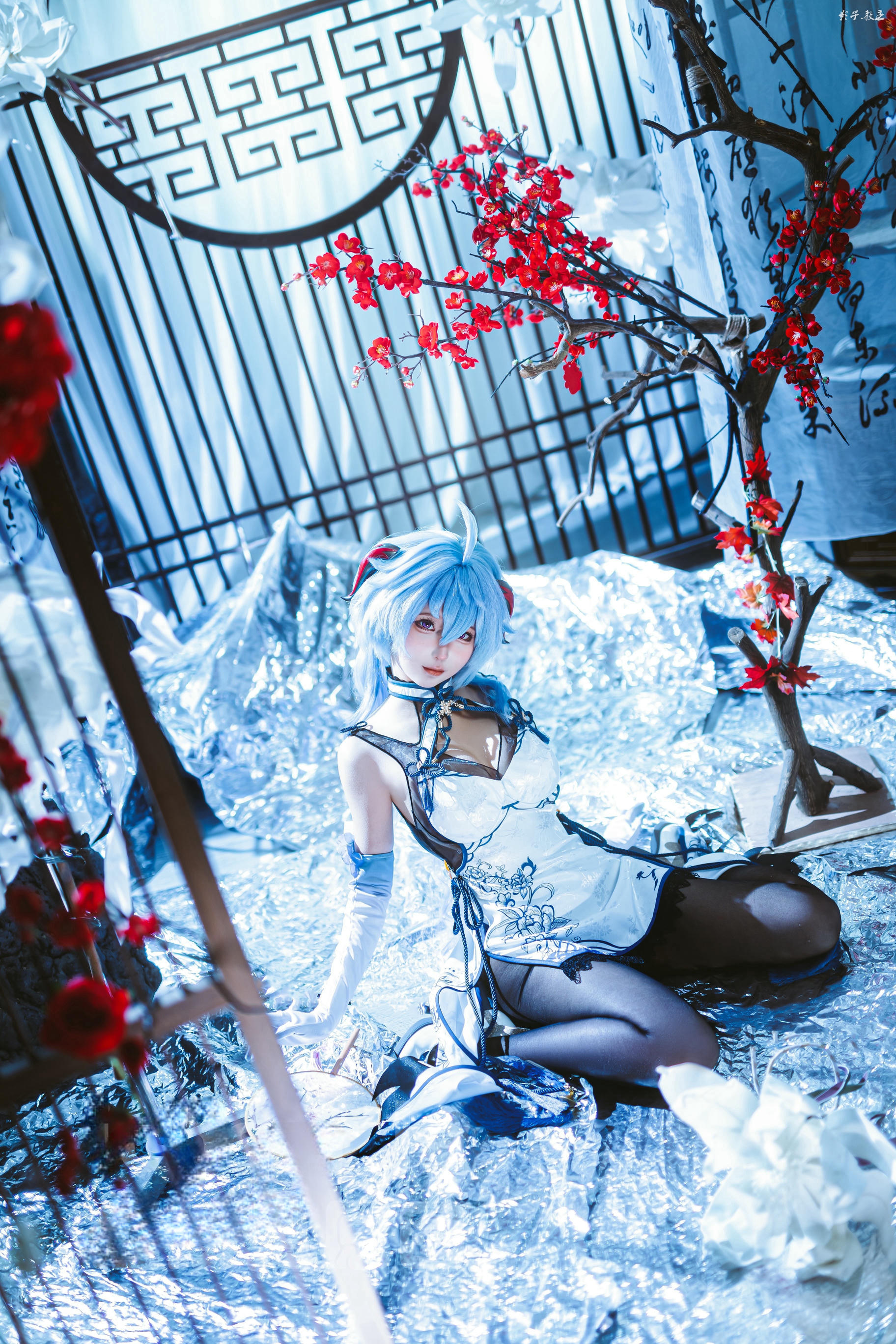 蠢沫沫 NO.340 2024年会员 原神 甘雨旗袍[27P 180.7M]_第1集