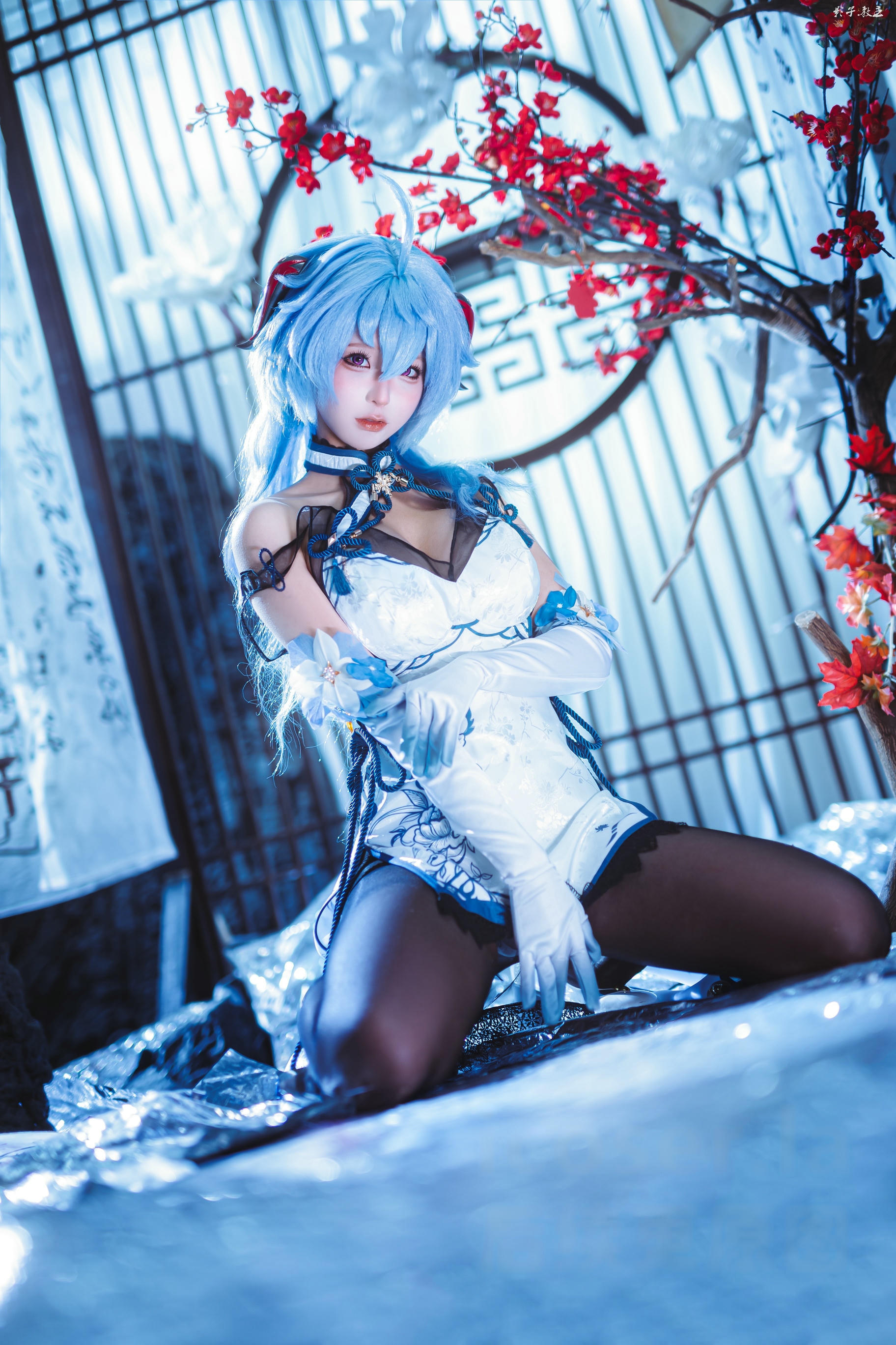 蠢沫沫 NO.340 2024年会员 原神 甘雨旗袍[27P 180.7M]_第1集