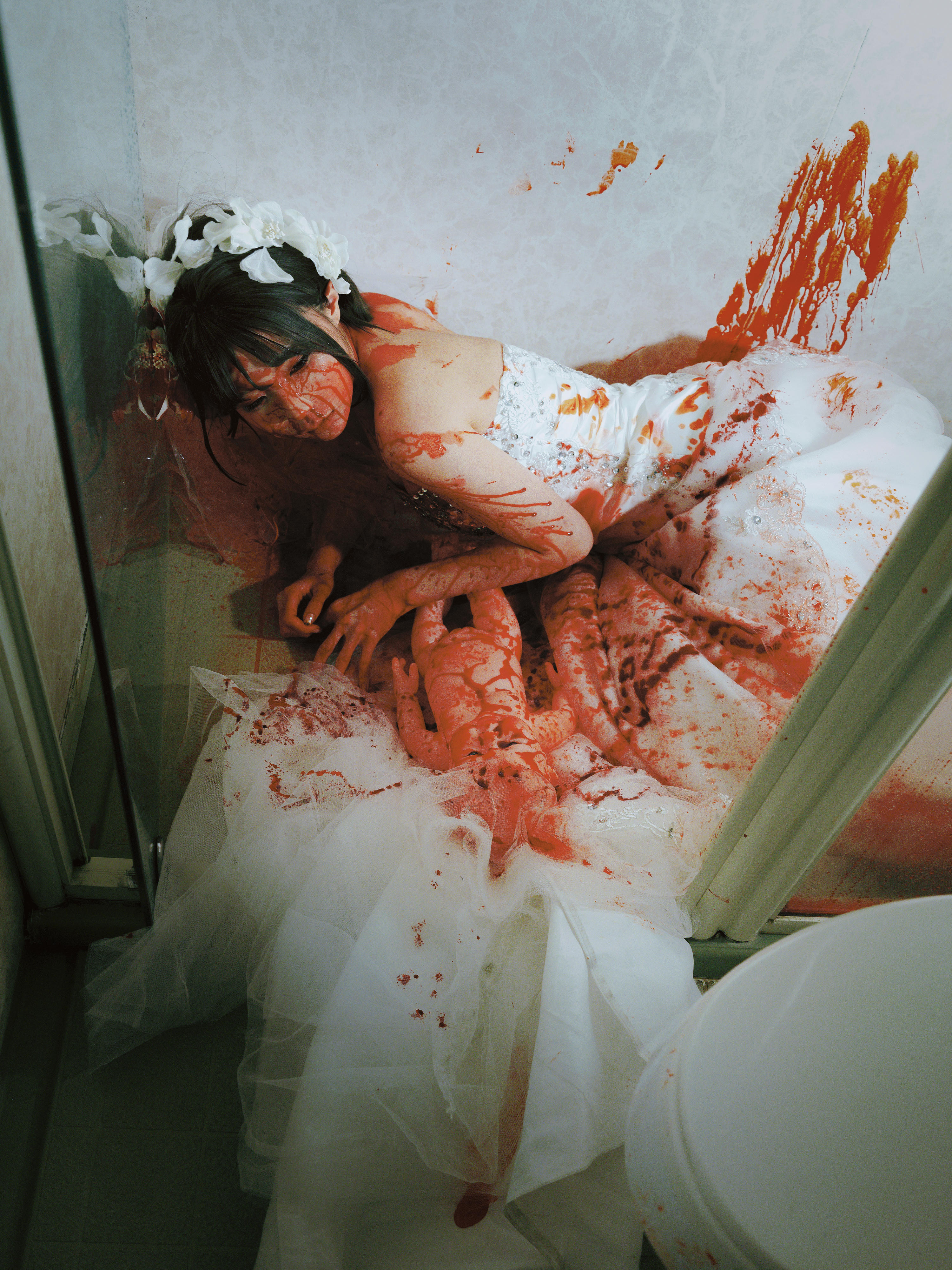 蠢沫沫 NO.345 2024年会员 血婚纱[32P 488.3M]_第1集