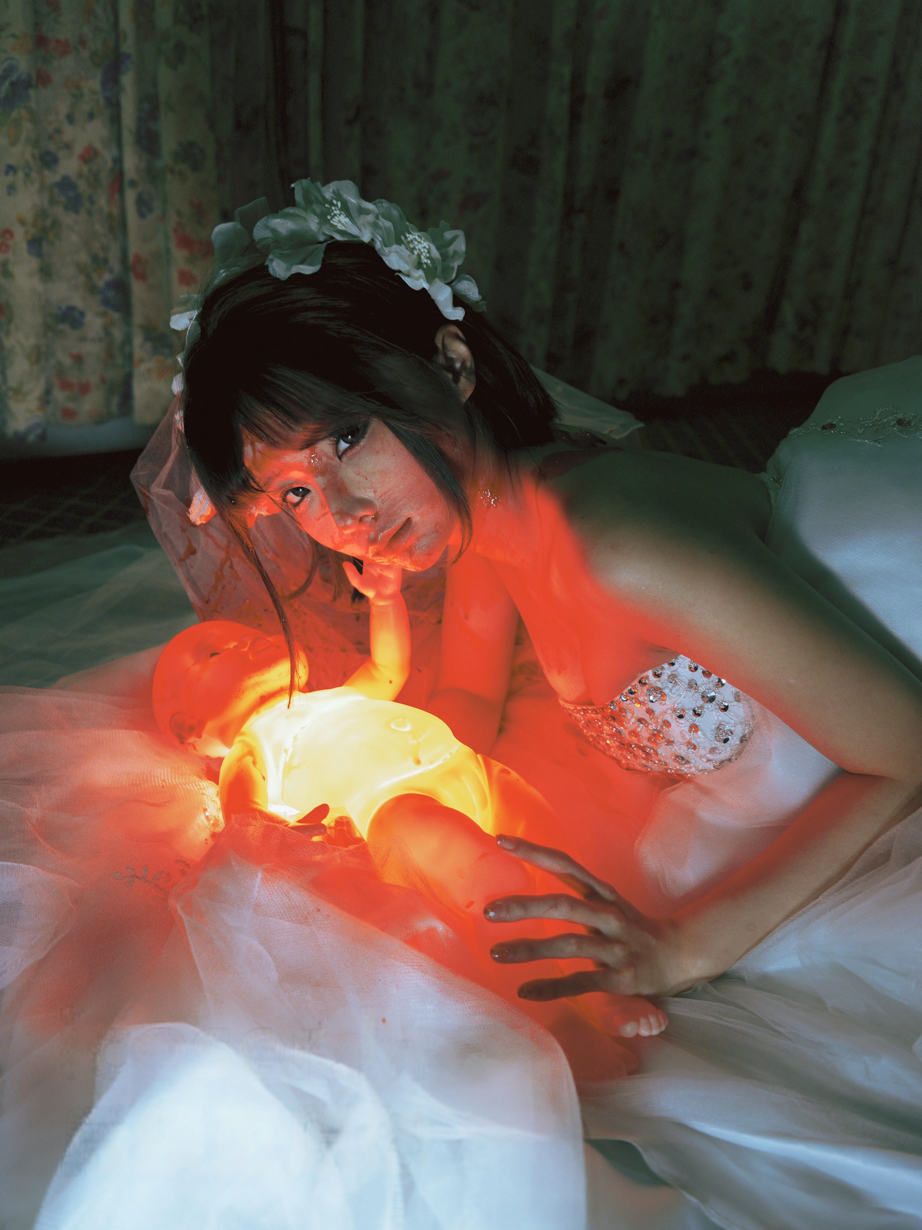 蠢沫沫 NO.345 2024年会员 血婚纱[32P 488.3M]_第1集