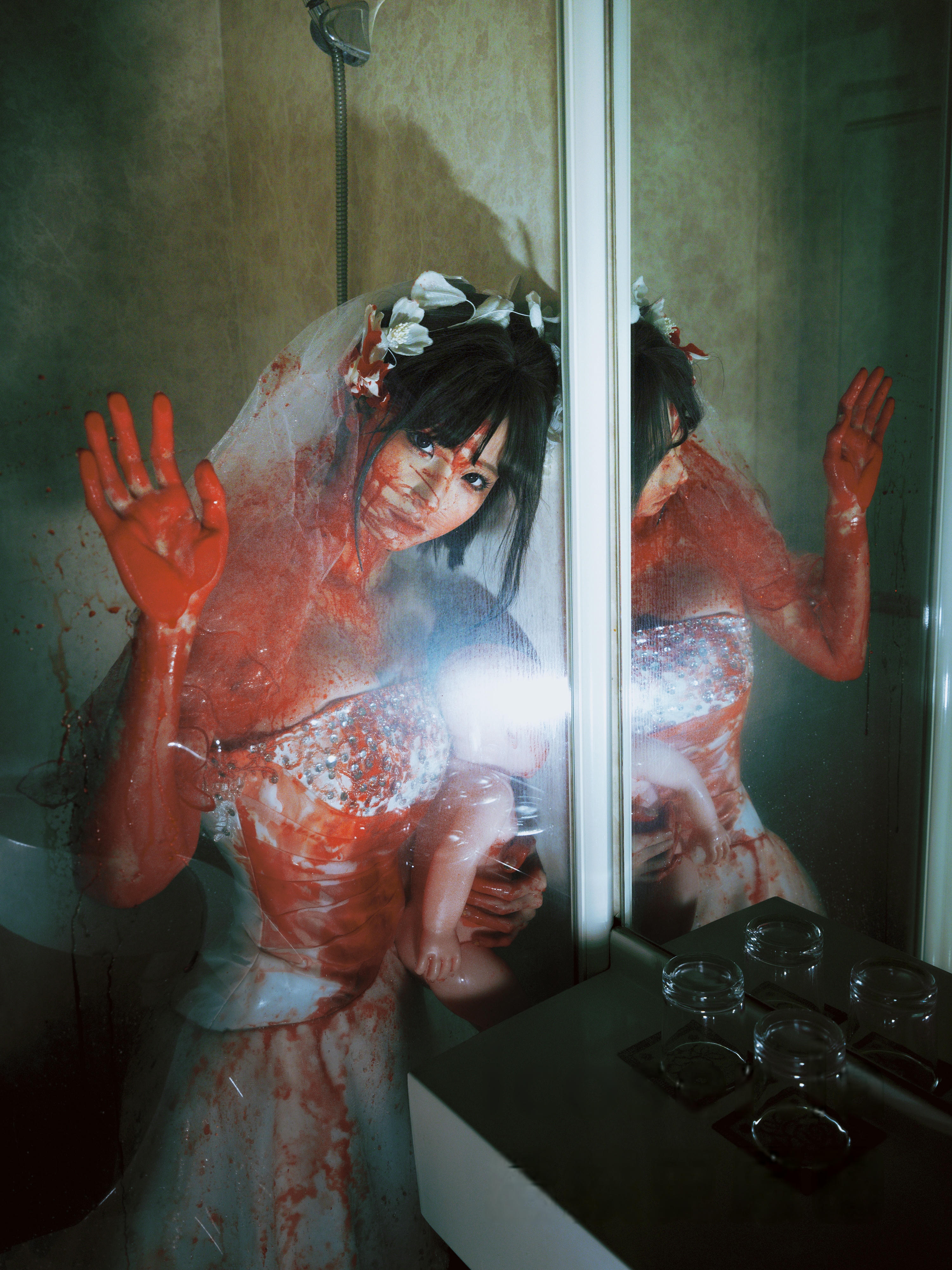 蠢沫沫 NO.345 2024年会员 血婚纱[32P 488.3M]_第1集