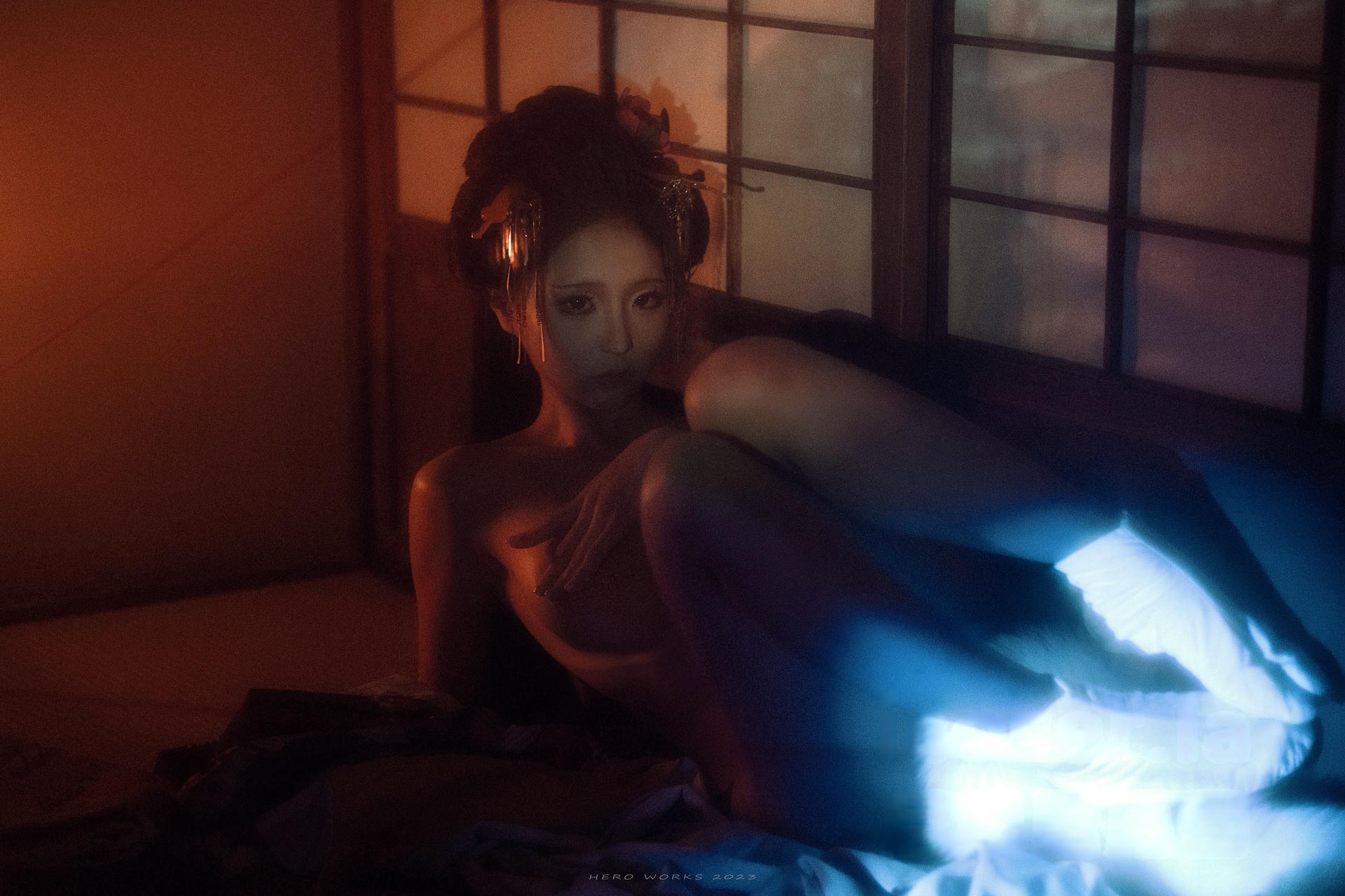 蠢沫沫 NO.345 2024年会员 血婚纱[32P 488.3M]-1 [21P]_第1集