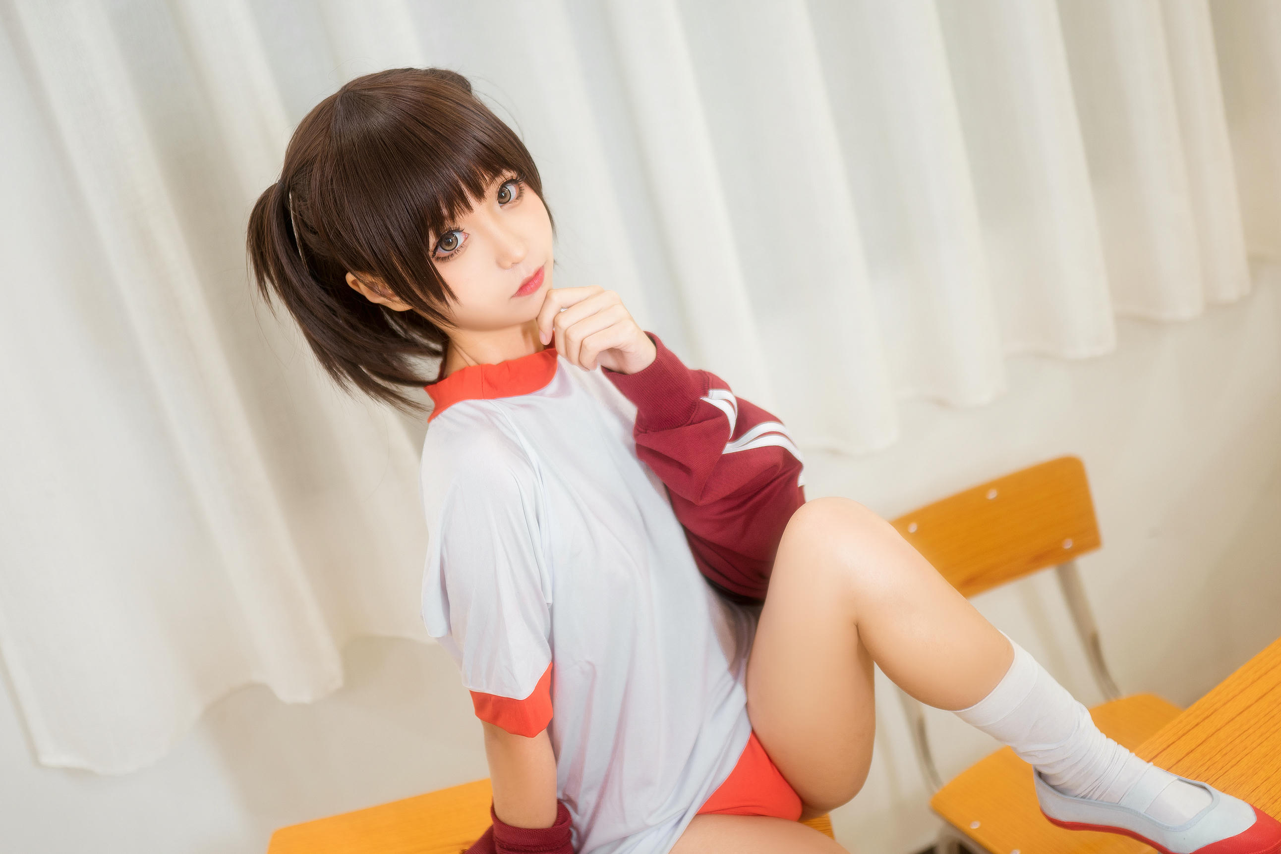 蠢沫沫 NO.044 体操服红 [45P 420MB]_第1集