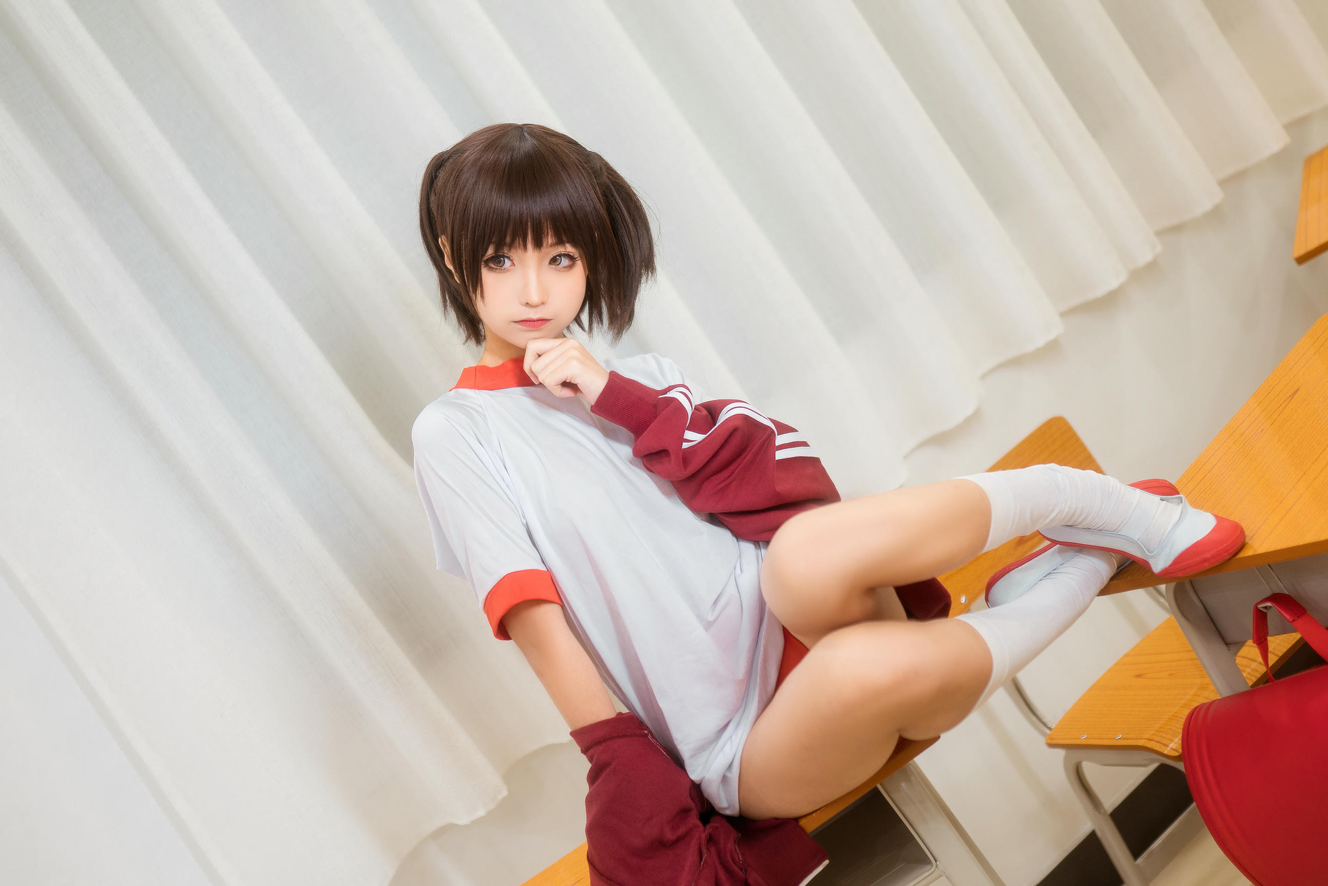 蠢沫沫 NO.044 体操服红 [45P 420MB]_第1集