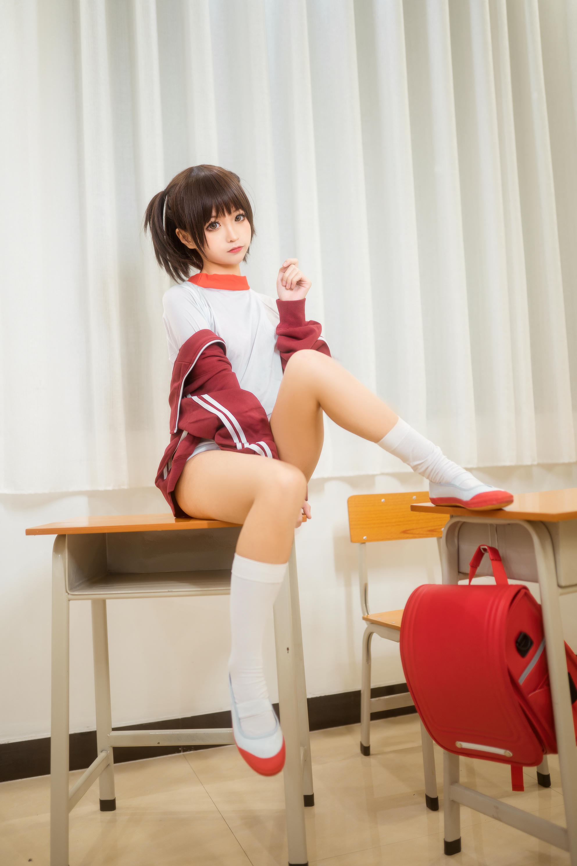 蠢沫沫 NO.044 体操服红 [45P 420MB]_第1集