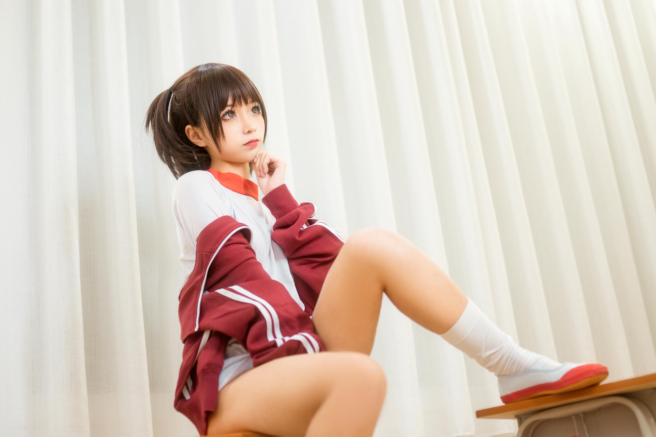 蠢沫沫 NO.044 体操服红 [45P 420MB]_第2集