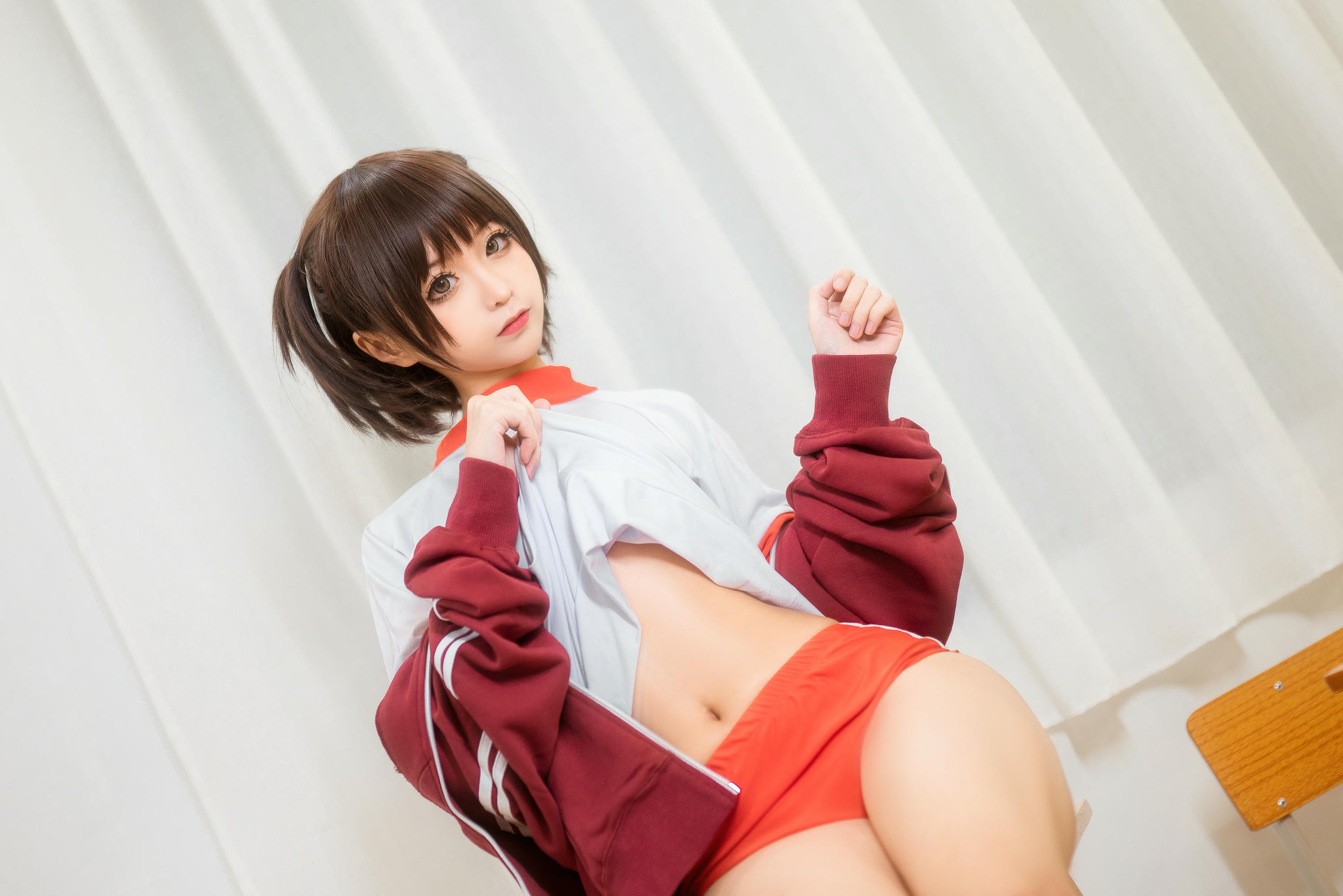 蠢沫沫 NO.044 体操服红 [45P 420MB]_第2集