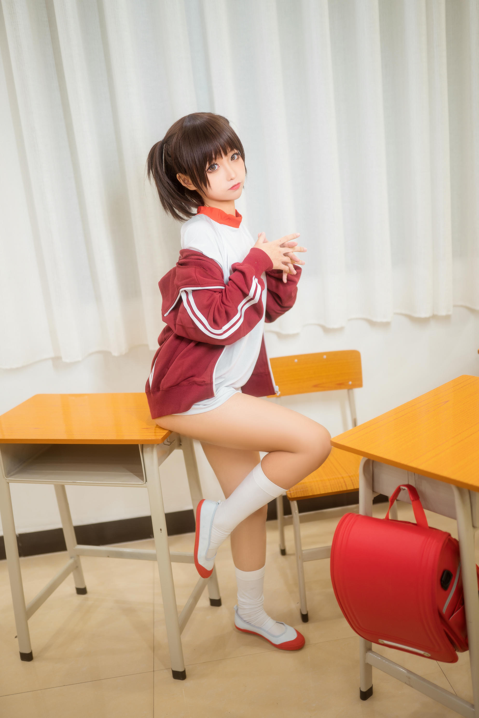 蠢沫沫 NO.044 体操服红 [45P 420MB]_第1集