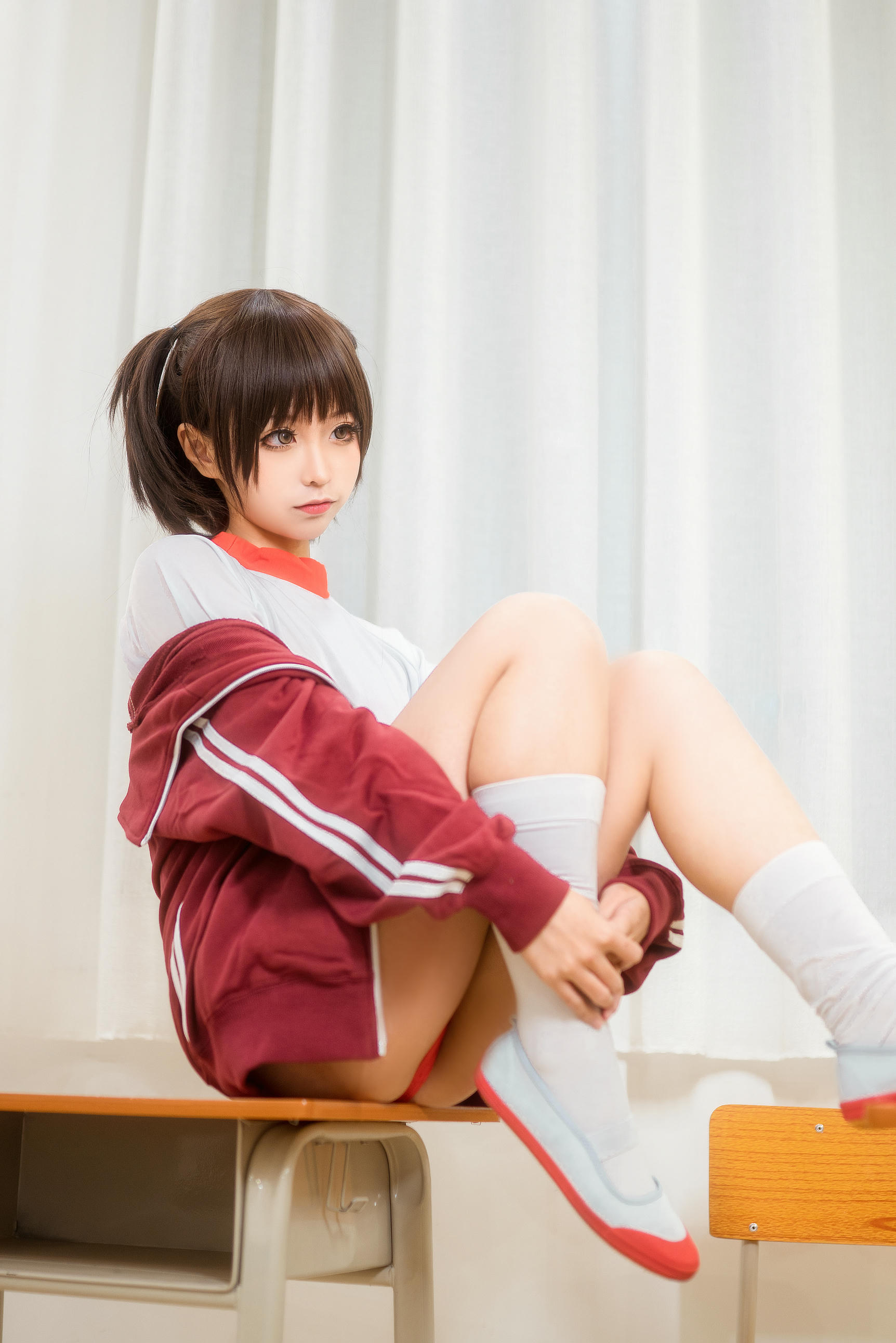 蠢沫沫 NO.044 体操服红 [45P 420MB]_第1集