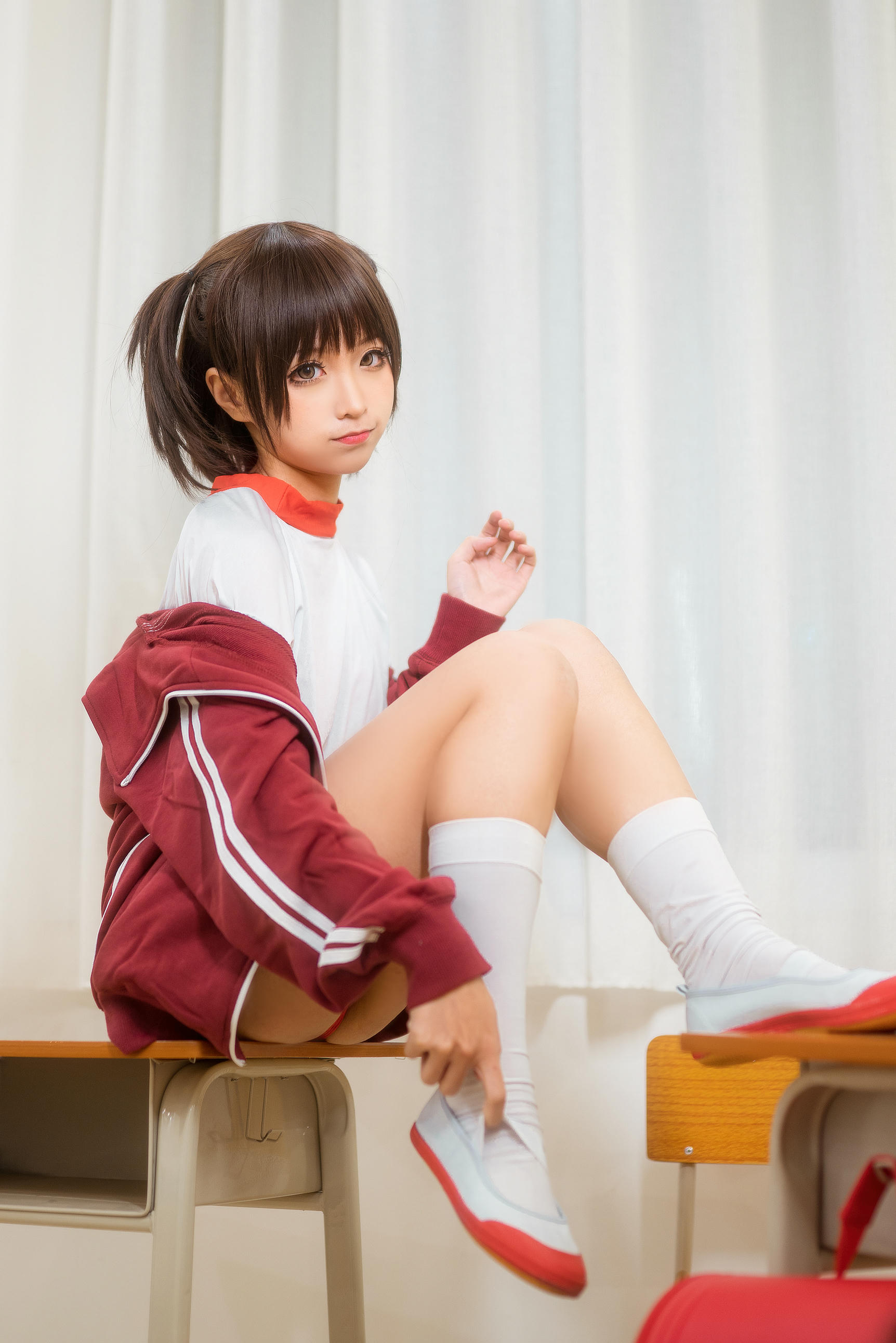 蠢沫沫 NO.044 体操服红 [45P 420MB]_第1集