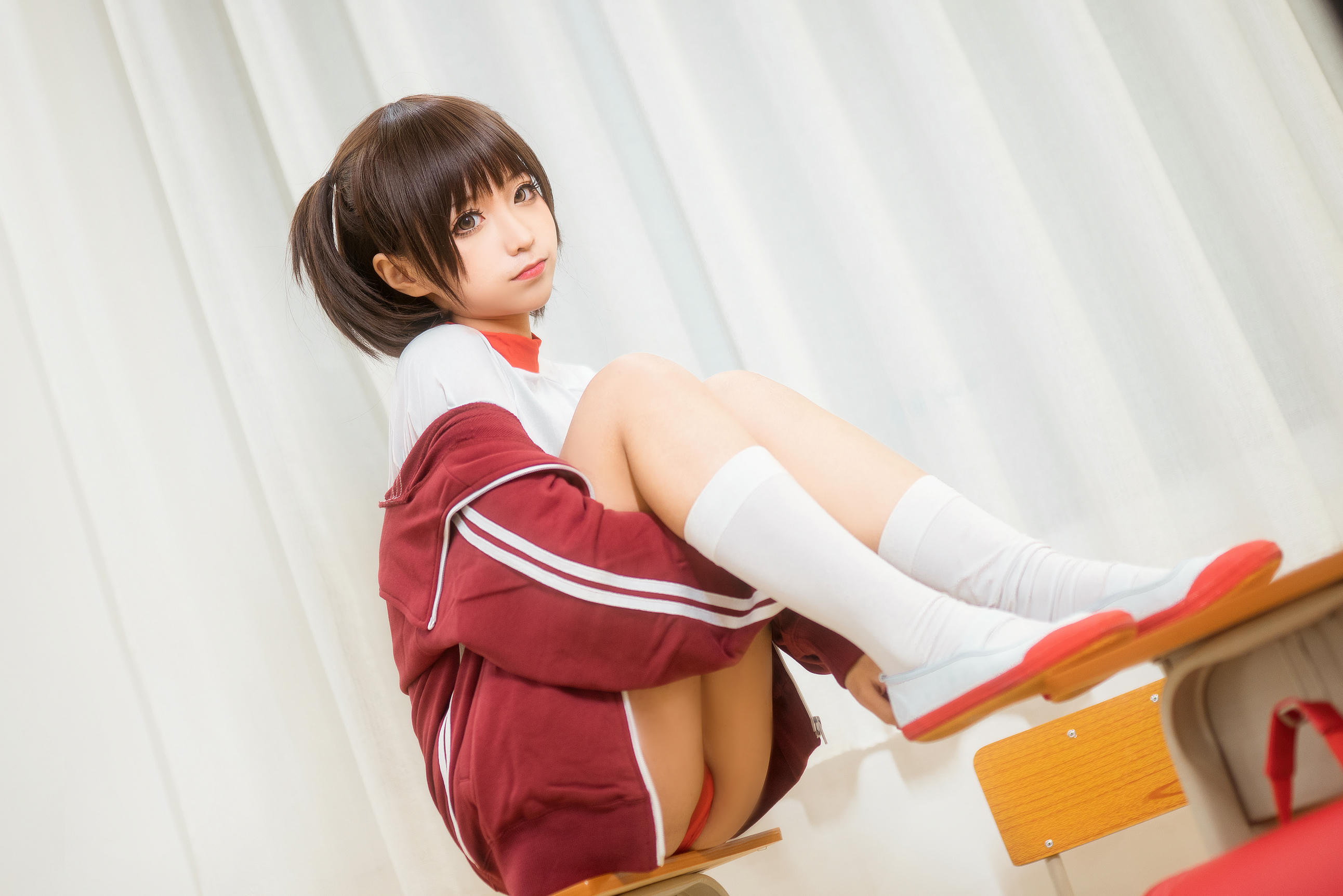 蠢沫沫 NO.044 体操服红 [45P 420MB]_第1集