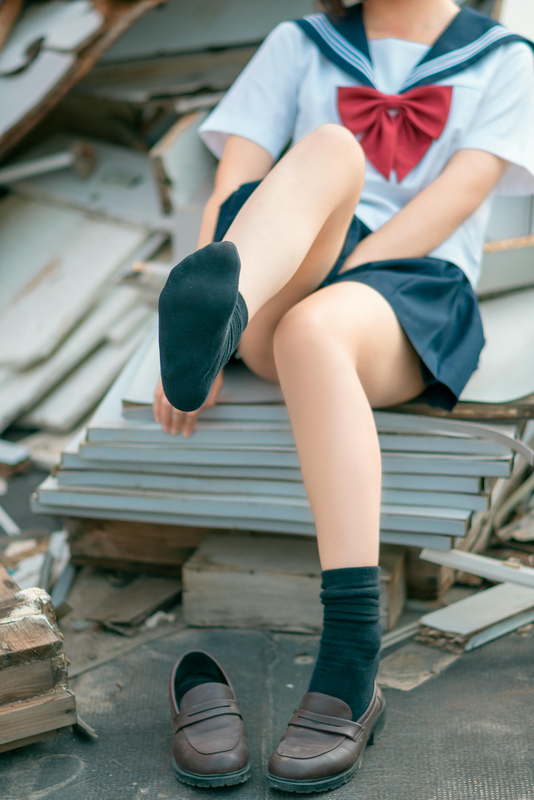 蠢沫沫 NO.046 天台jk [40P 443MB]_第2集