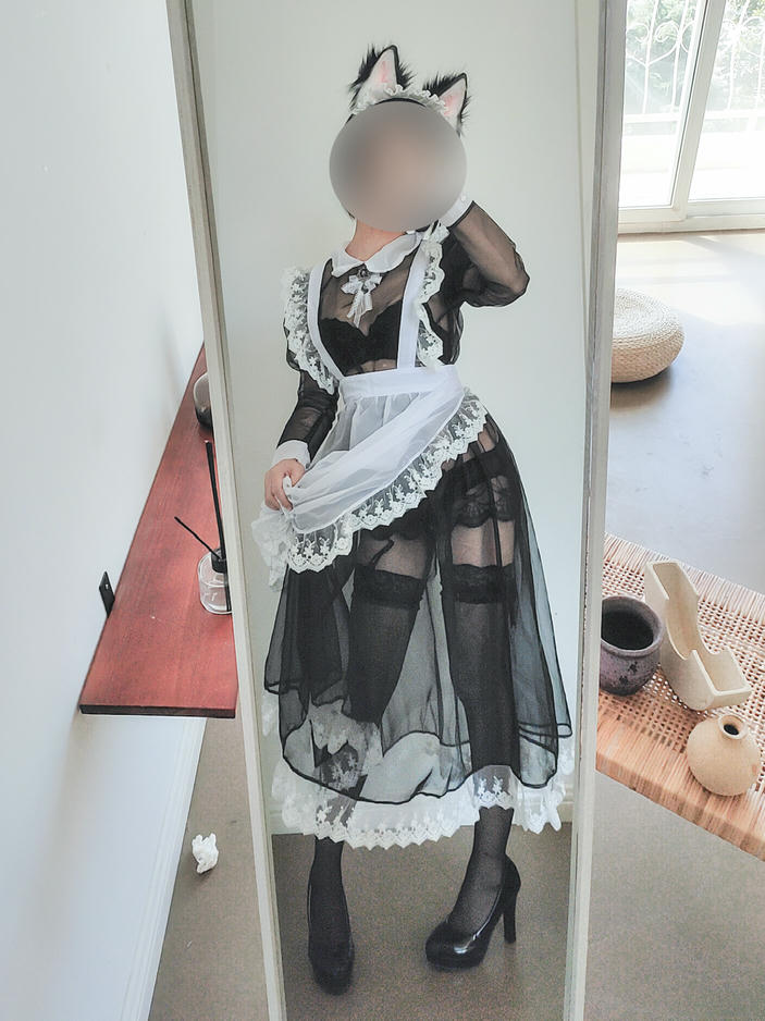 蠢沫沫 NO.048 透明女仆自拍 [42P 55MB]_第1集