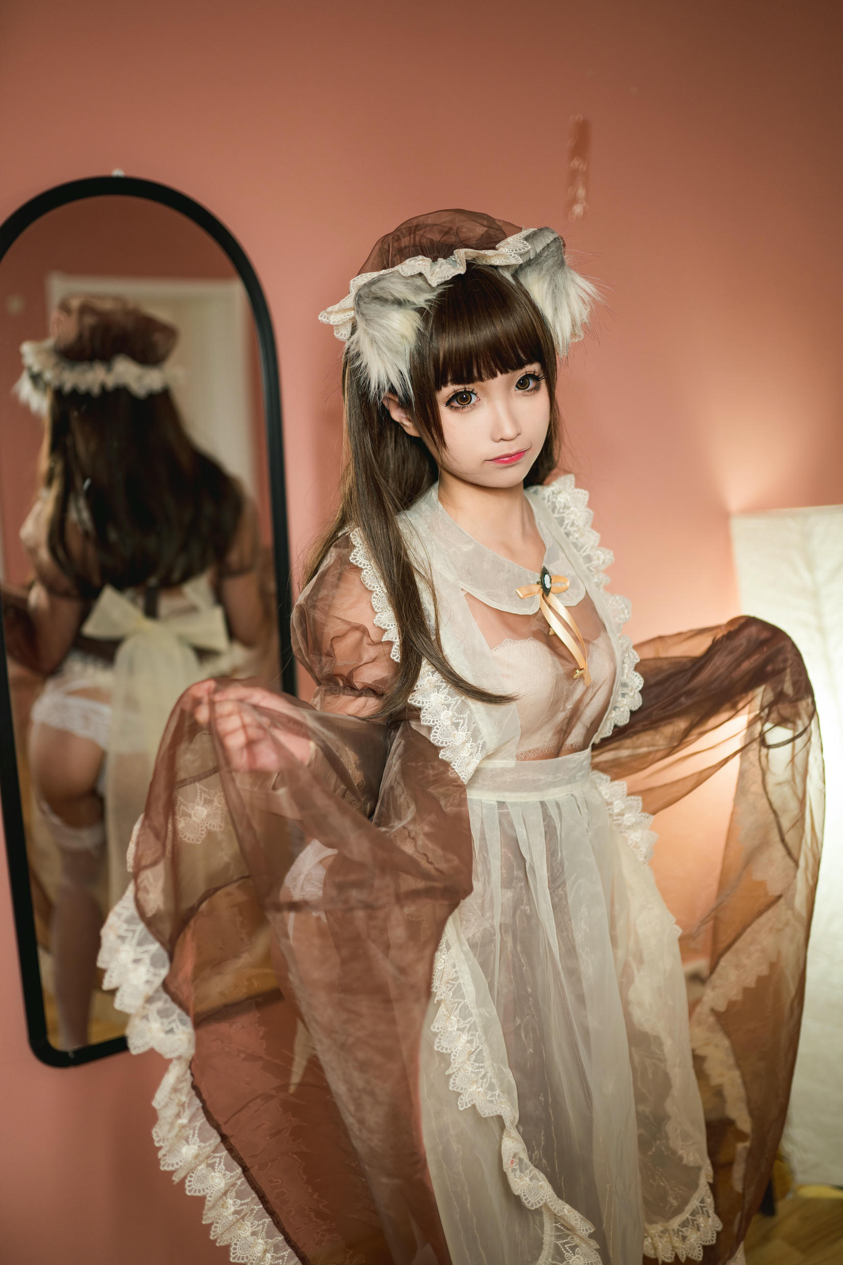 蠢沫沫 NO.051 棕透明女仆 [61P 630MB]_第1集