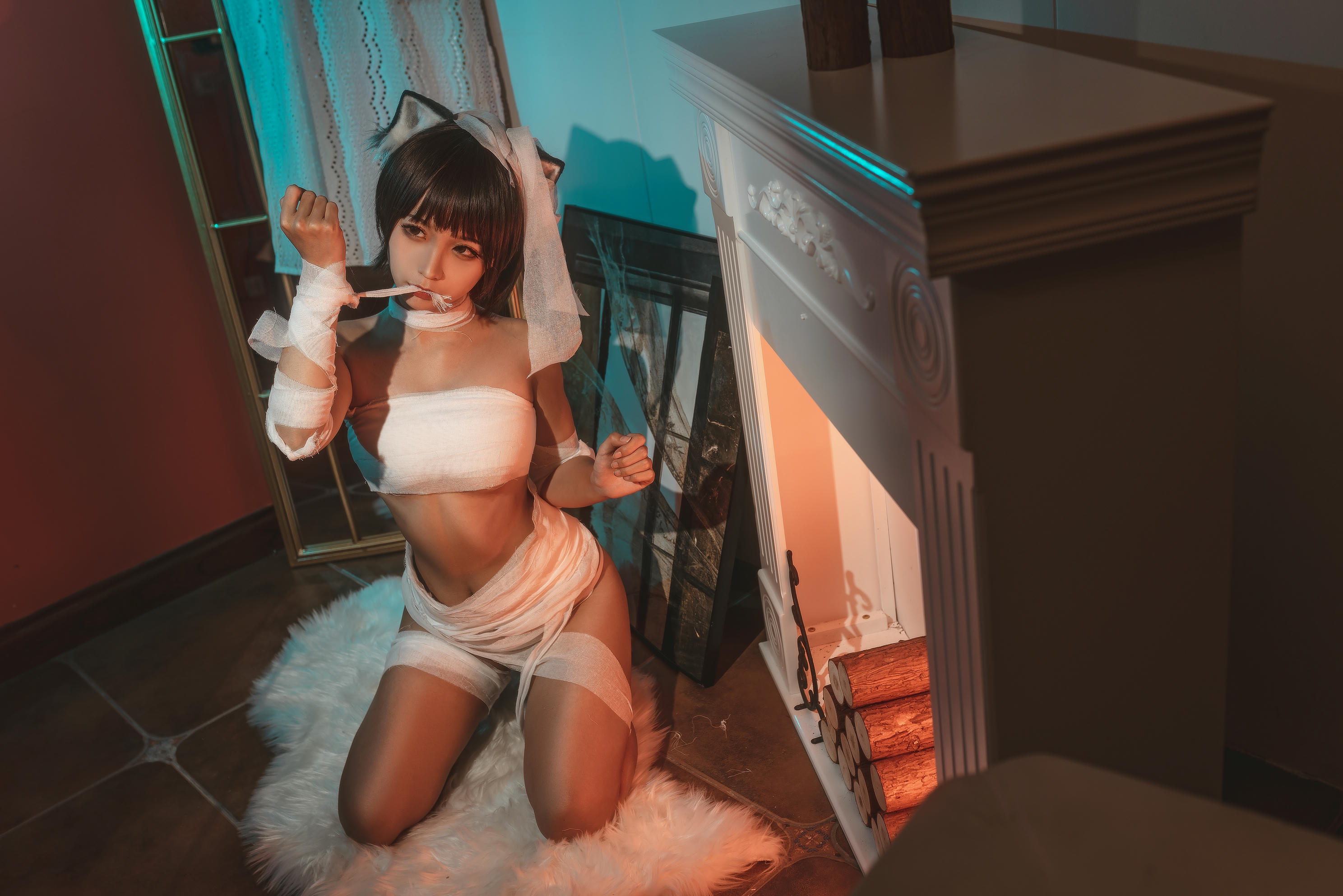 蠢沫沫 NO.054 绷带猫 [40P-559MB]_第1集