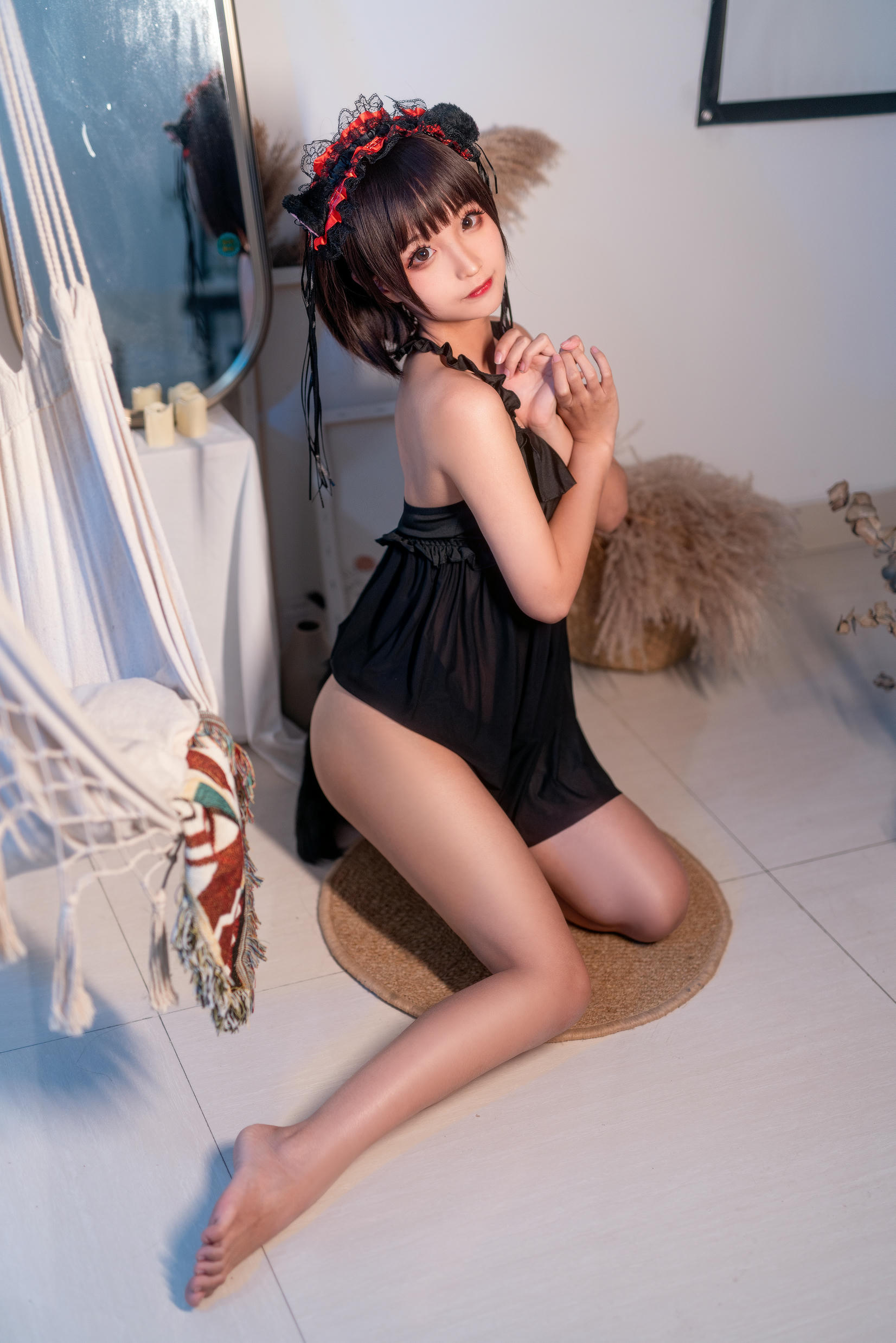 蠢沫沫 NO.062 黑睡裙 [40P-523MB]_第1集