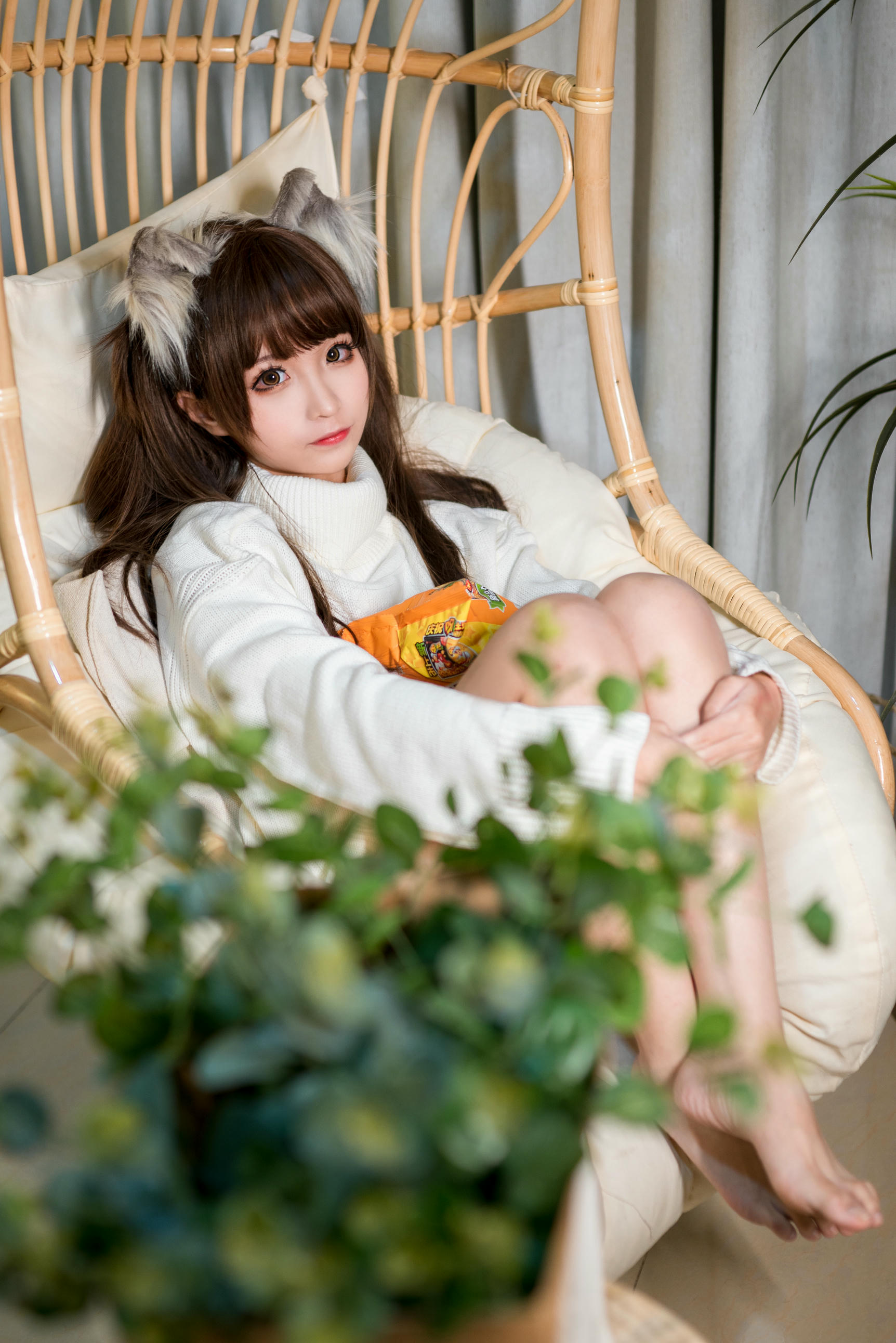 蠢沫沫 NO.009 白毛衣 [45P 421MB]_第1集