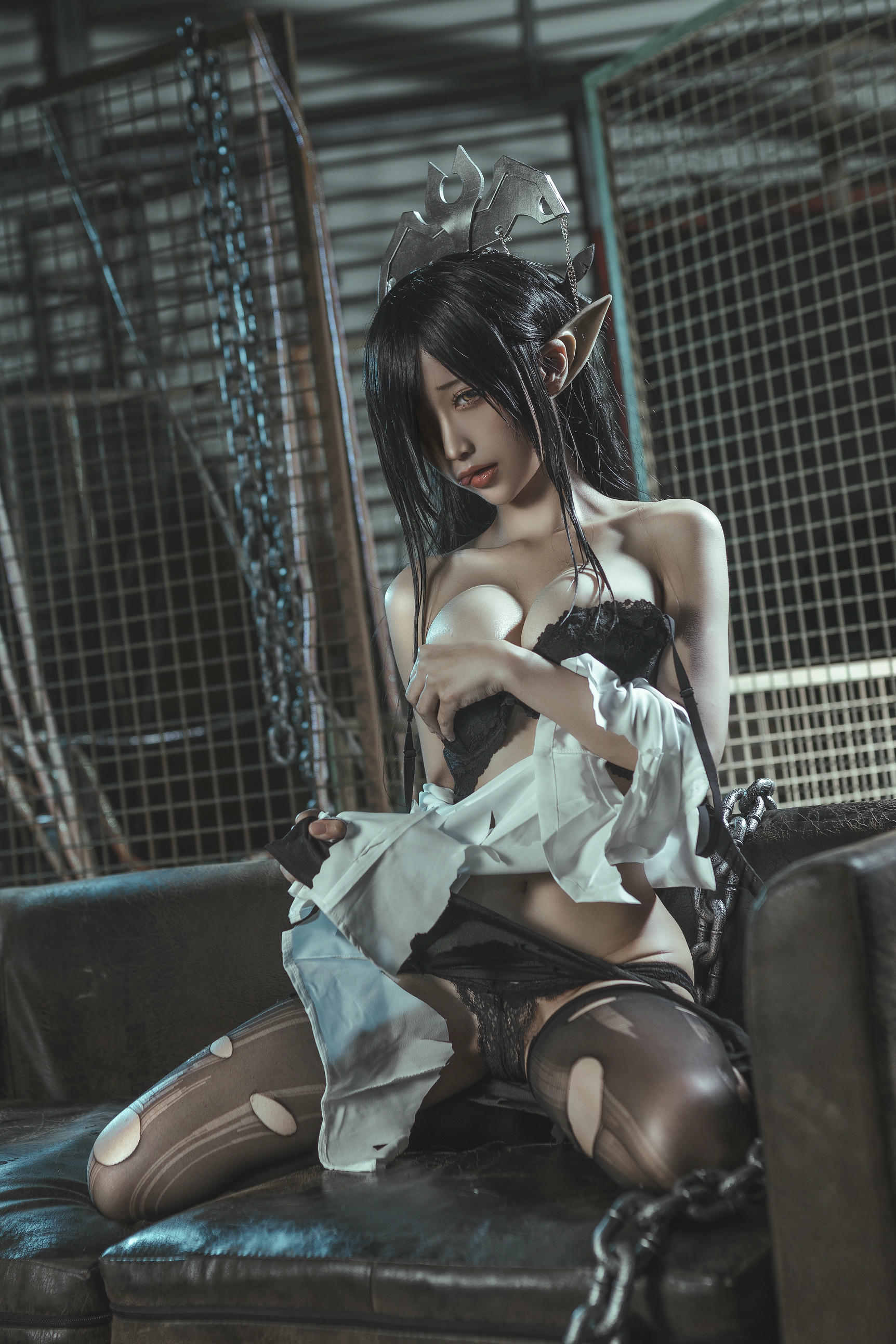 蠢沫沫 NO.093 黑兽 女王 [127P-613MB]-ol制服_第3集