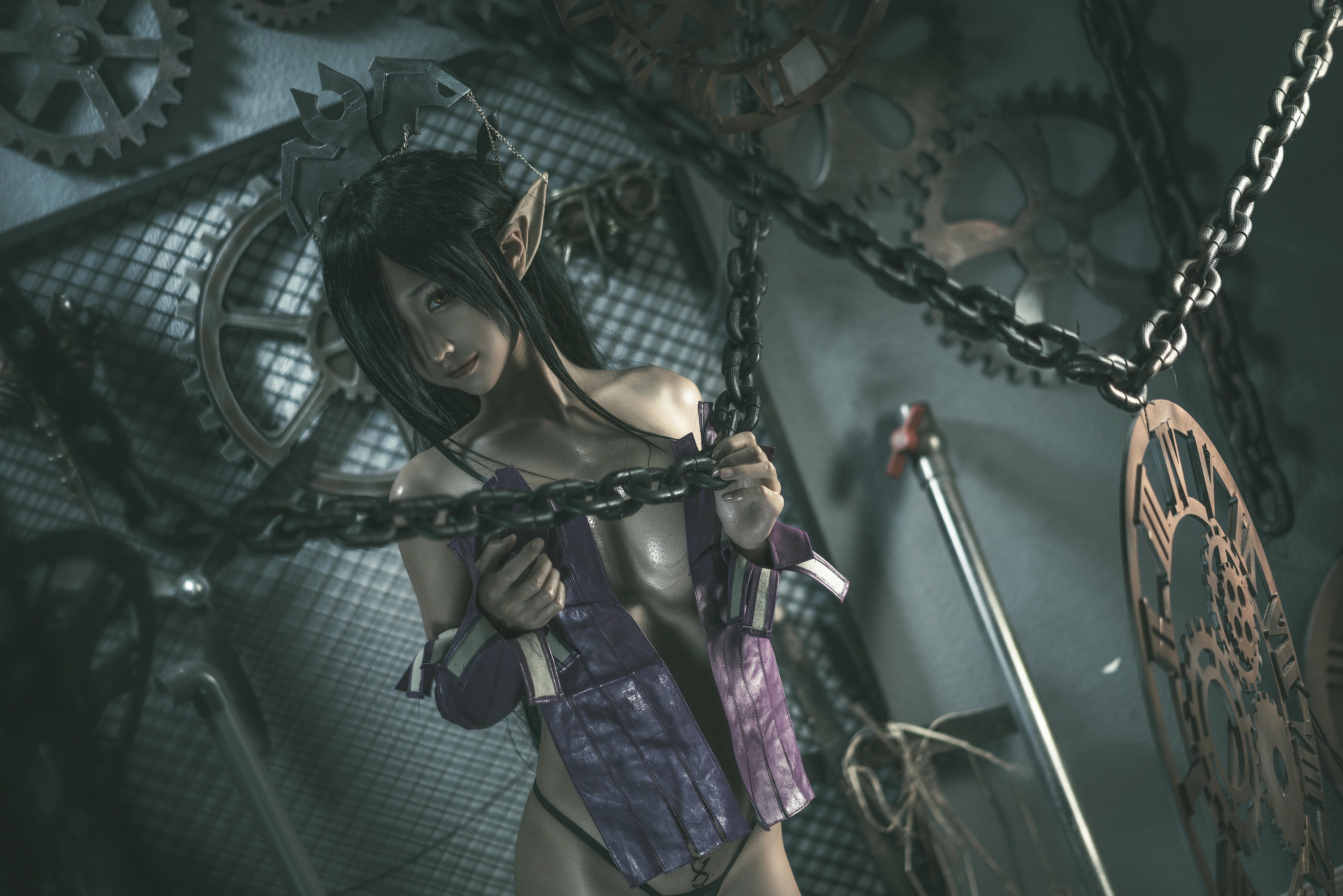 蠢沫沫 NO.093 黑兽 女王 [127P-613MB]-原设_第1集