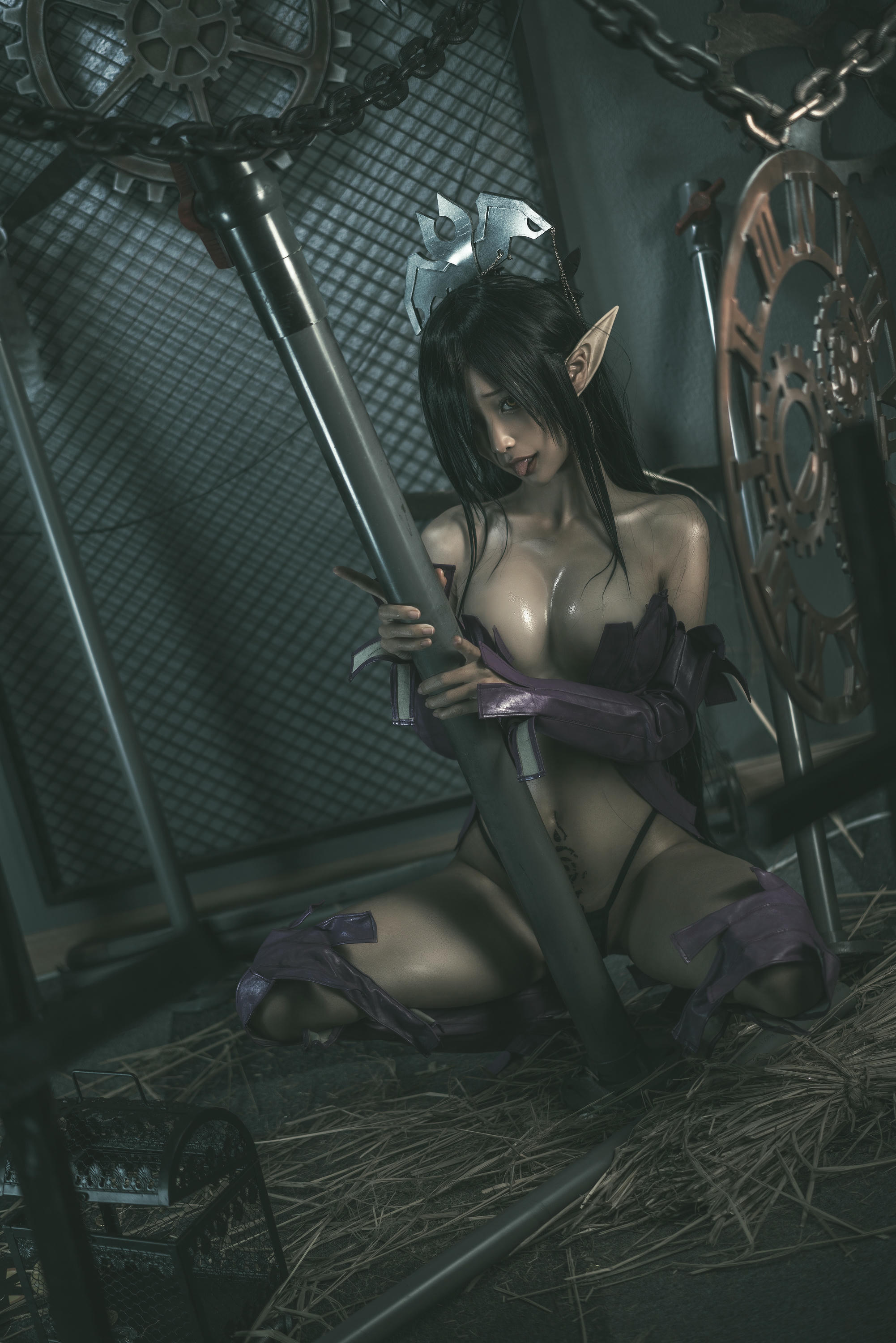 蠢沫沫 NO.093 黑兽 女王 [127P-613MB]-原设_第1集