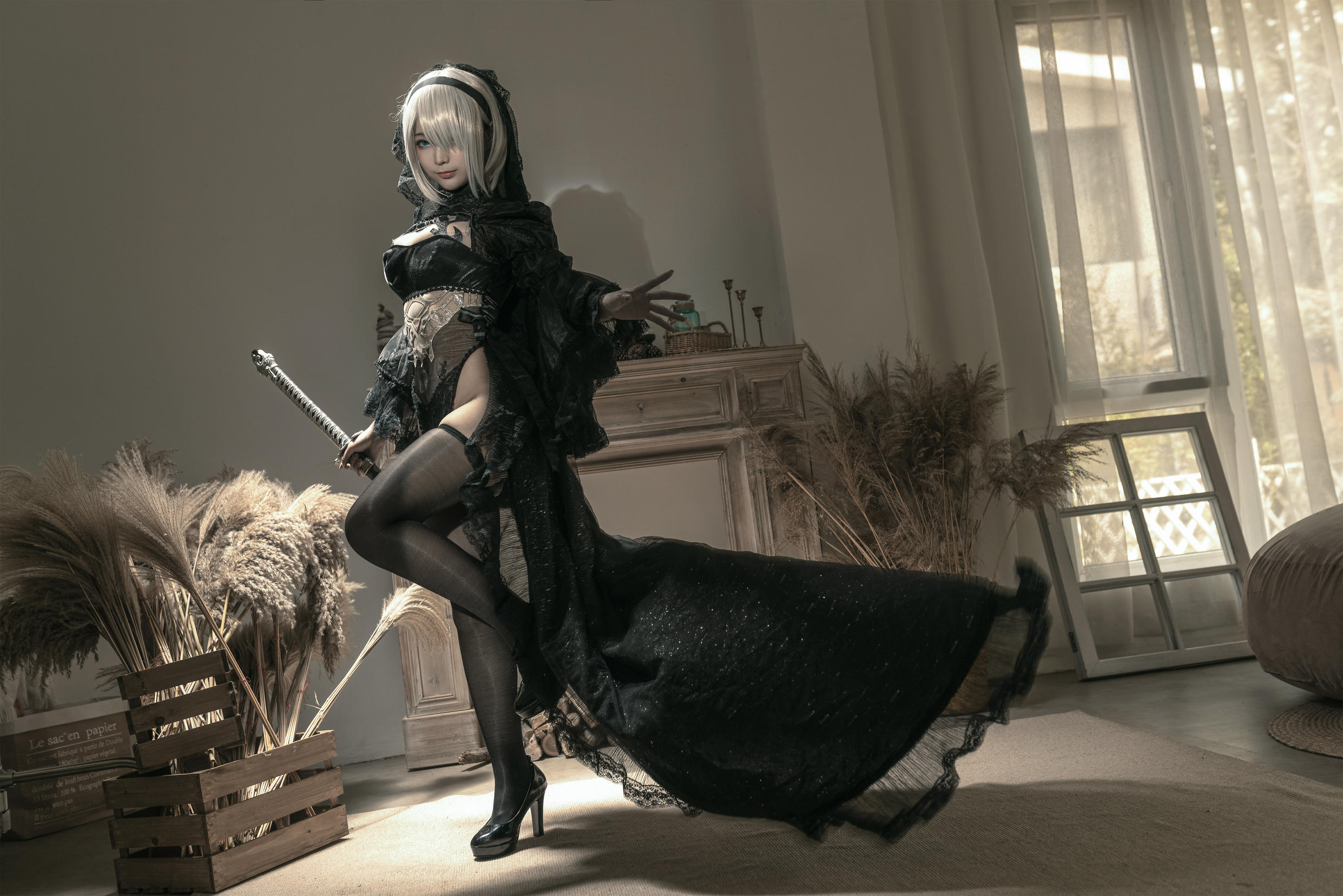 蠢沫沫 NO.097 尼尔纪元 黑花嫁 [20P-236MB]_第1集