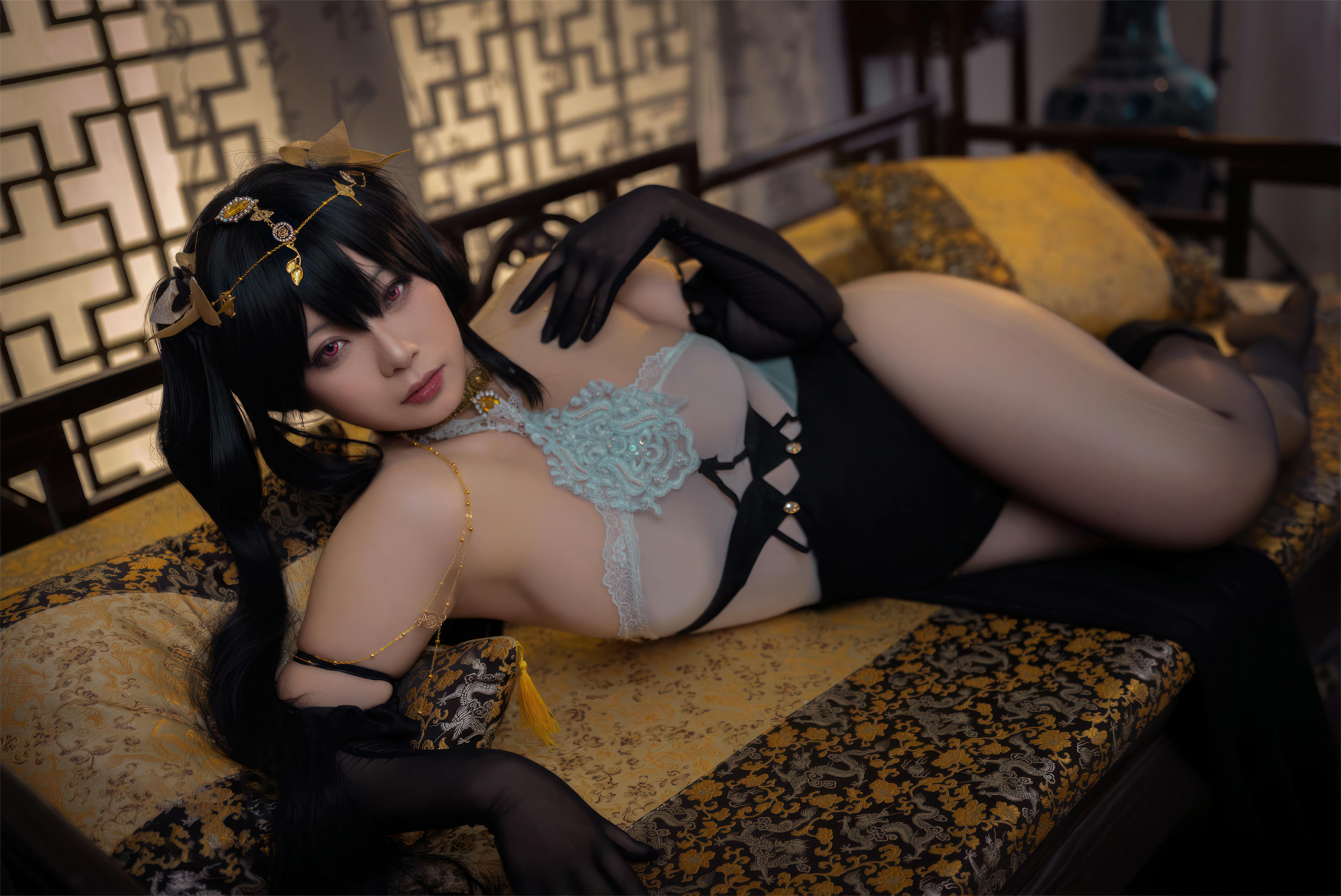 珟_珏Dita NO.006 碧蓝航线 镇海旗袍 [58P+2V／806MB]_第1集