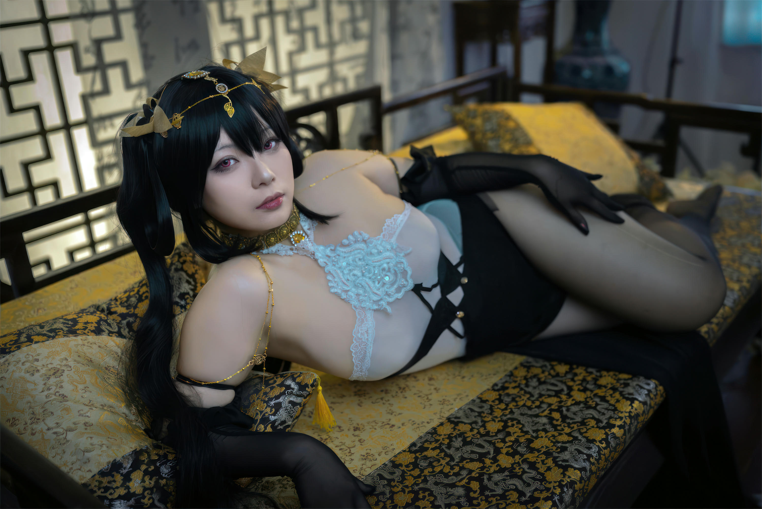 珟_珏Dita NO.006 碧蓝航线 镇海旗袍 [58P+2V／806MB]_第1集