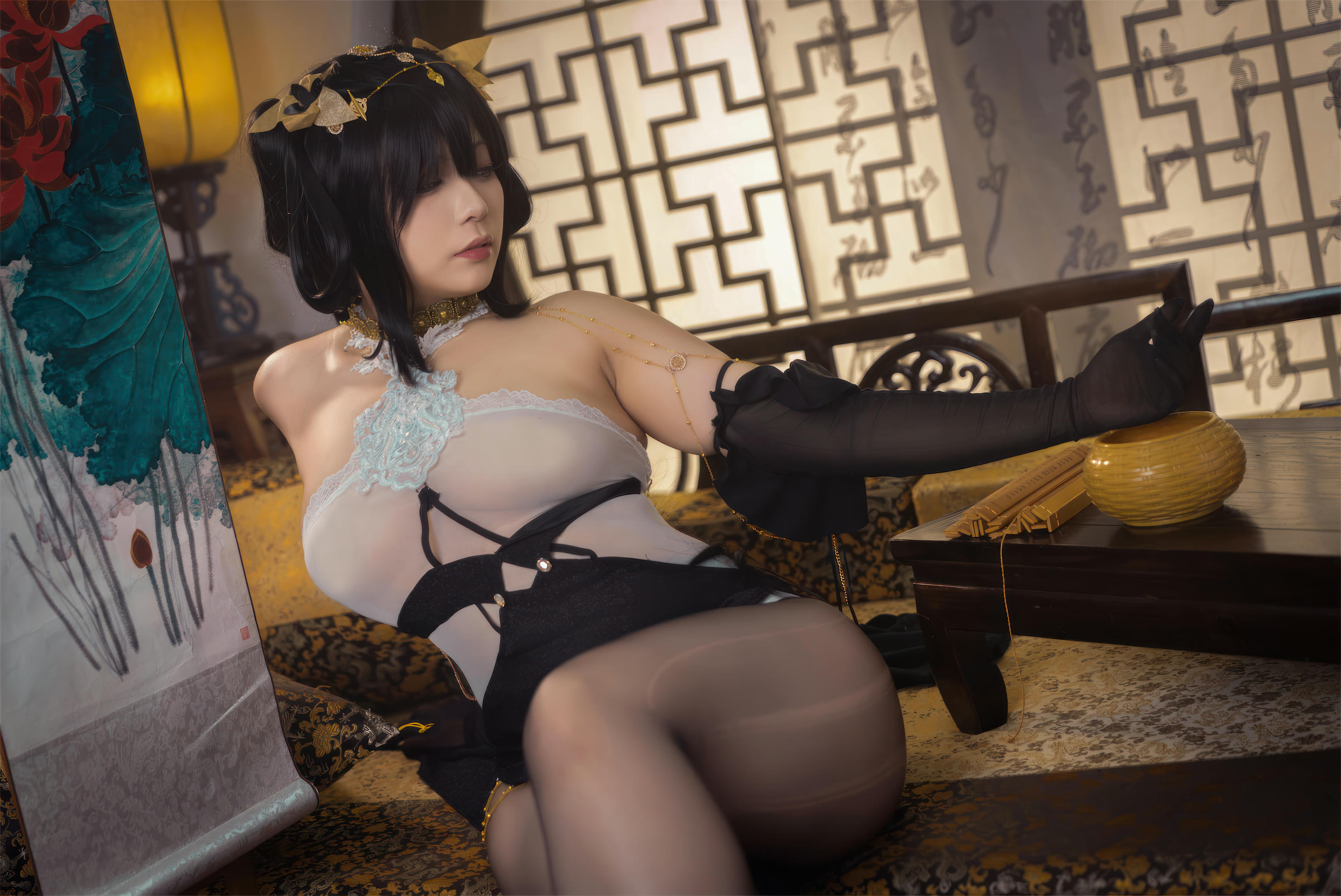 珟_珏Dita NO.006 碧蓝航线 镇海旗袍 [58P+2V／806MB]_第2集