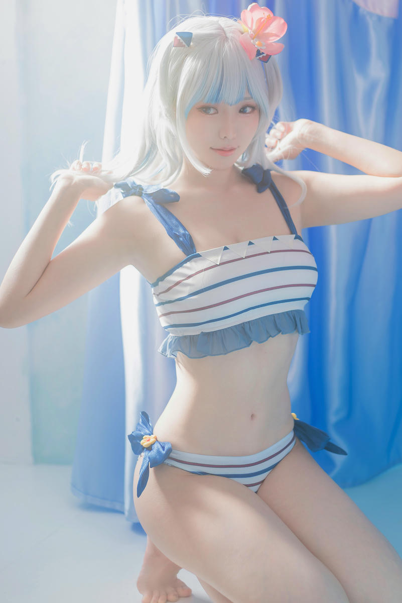 ElyEE子 NO.111 2022.June-T4 (4套+视频) [121P3V-303MB]-A- Gawr Gura Swimsuit_第1集