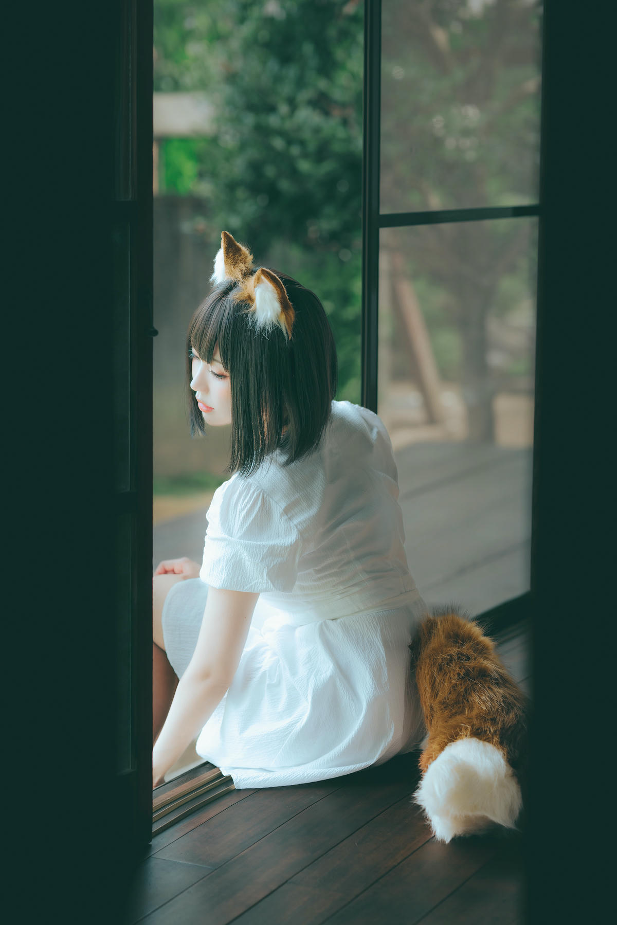 ElyEE子 NO.128 23.July B-Dongitsune White dress 白洋裝狐少女[59P-2V-167M]_第1集