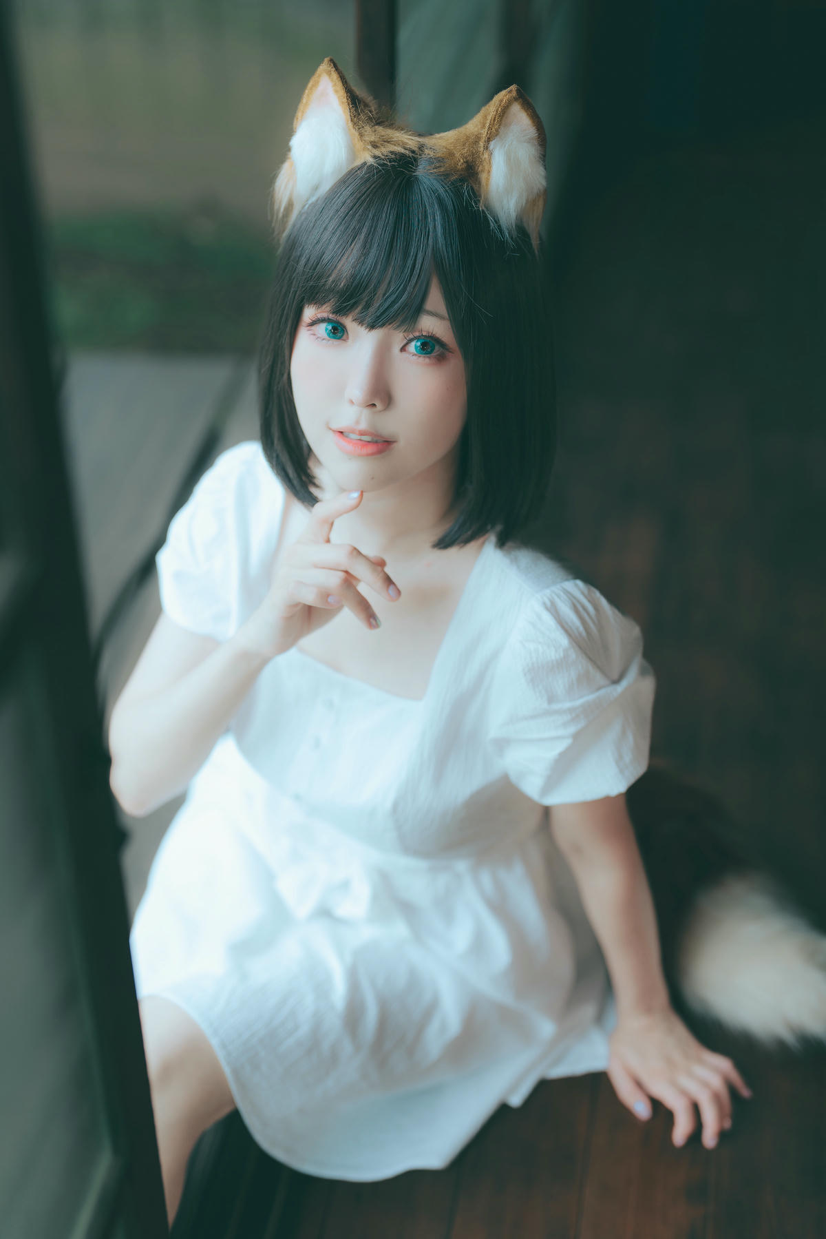 ElyEE子 NO.128 23.July B-Dongitsune White dress 白洋裝狐少女[59P-2V-167M]_第1集