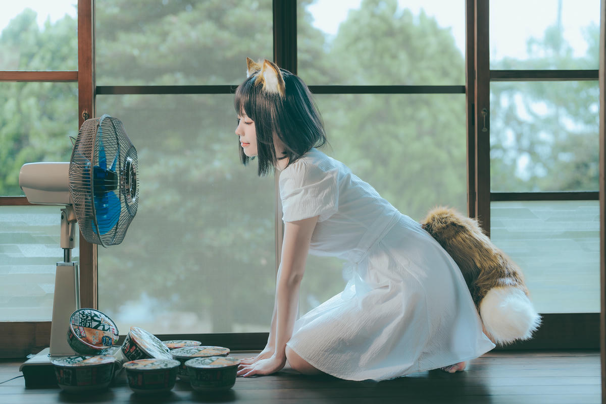 ElyEE子 NO.128 23.July B-Dongitsune White dress 白洋裝狐少女[59P-2V-167M]_第1集