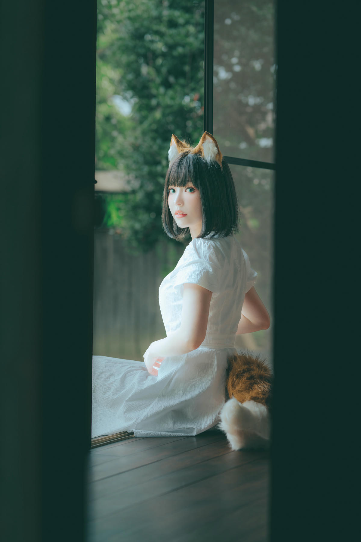 ElyEE子 NO.128 23.July B-Dongitsune White dress 白洋裝狐少女[59P-2V-167M]_第1集