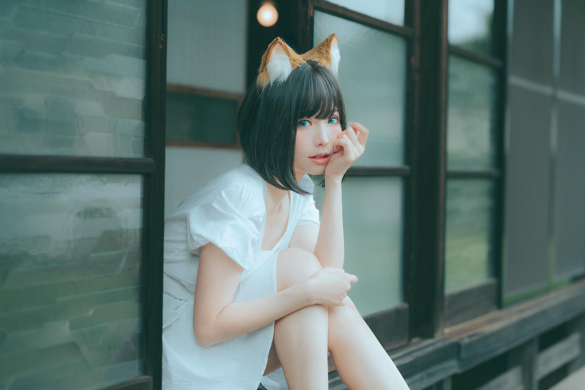 ElyEE子 NO.128 23.July B-Dongitsune White dress 白洋裝狐少女[59P-2V-167M]_第1集