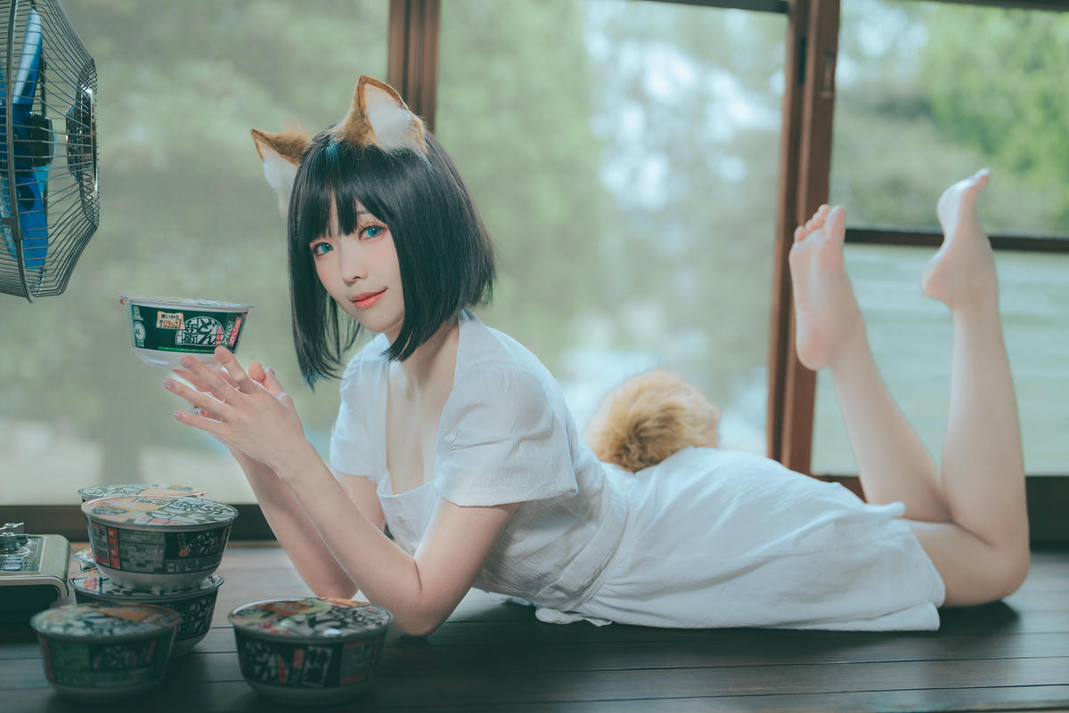 ElyEE子 NO.128 23.July B-Dongitsune White dress 白洋裝狐少女[59P-2V-167M]_第1集