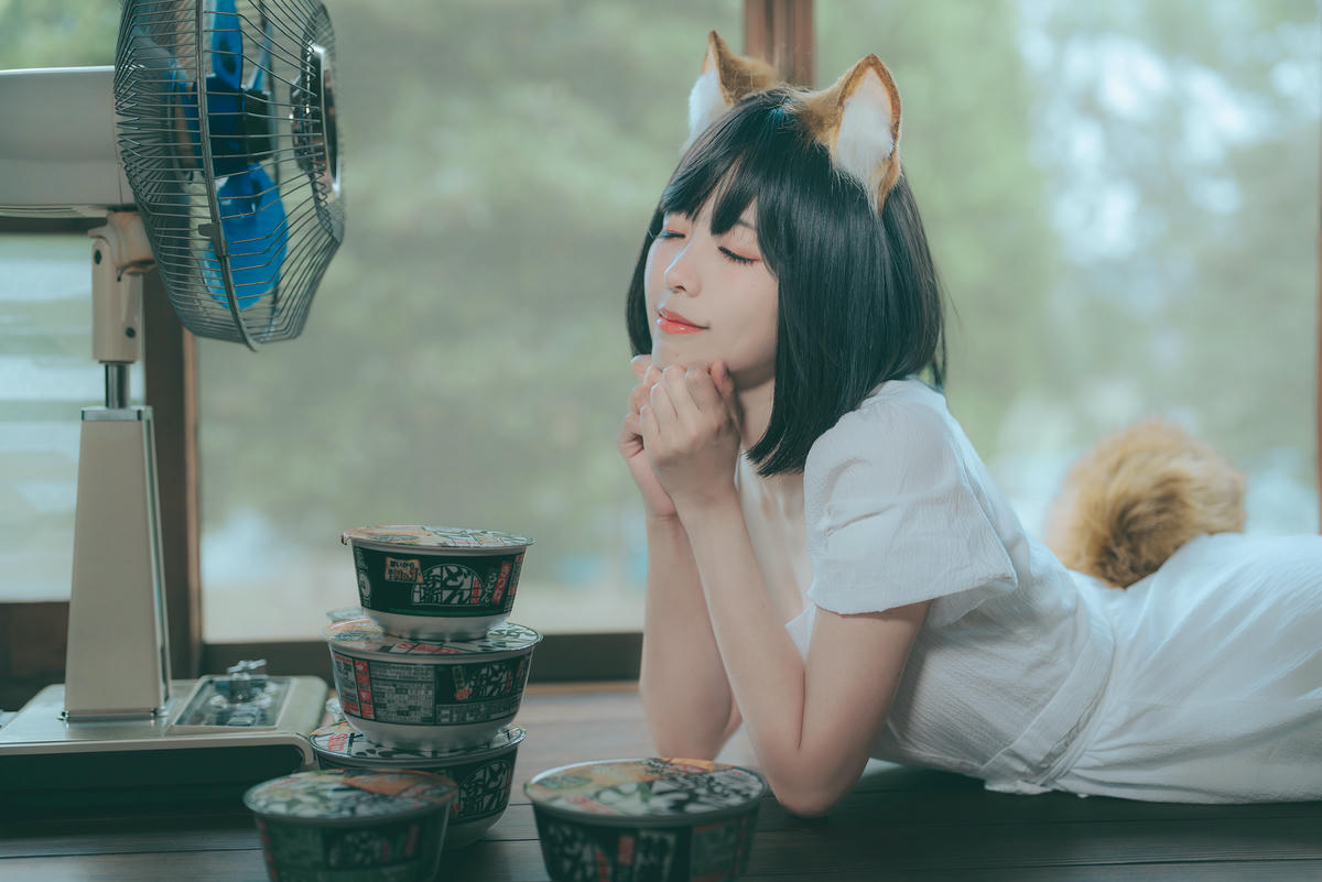 ElyEE子 NO.128 23.July B-Dongitsune White dress 白洋裝狐少女[59P-2V-167M]_第2集